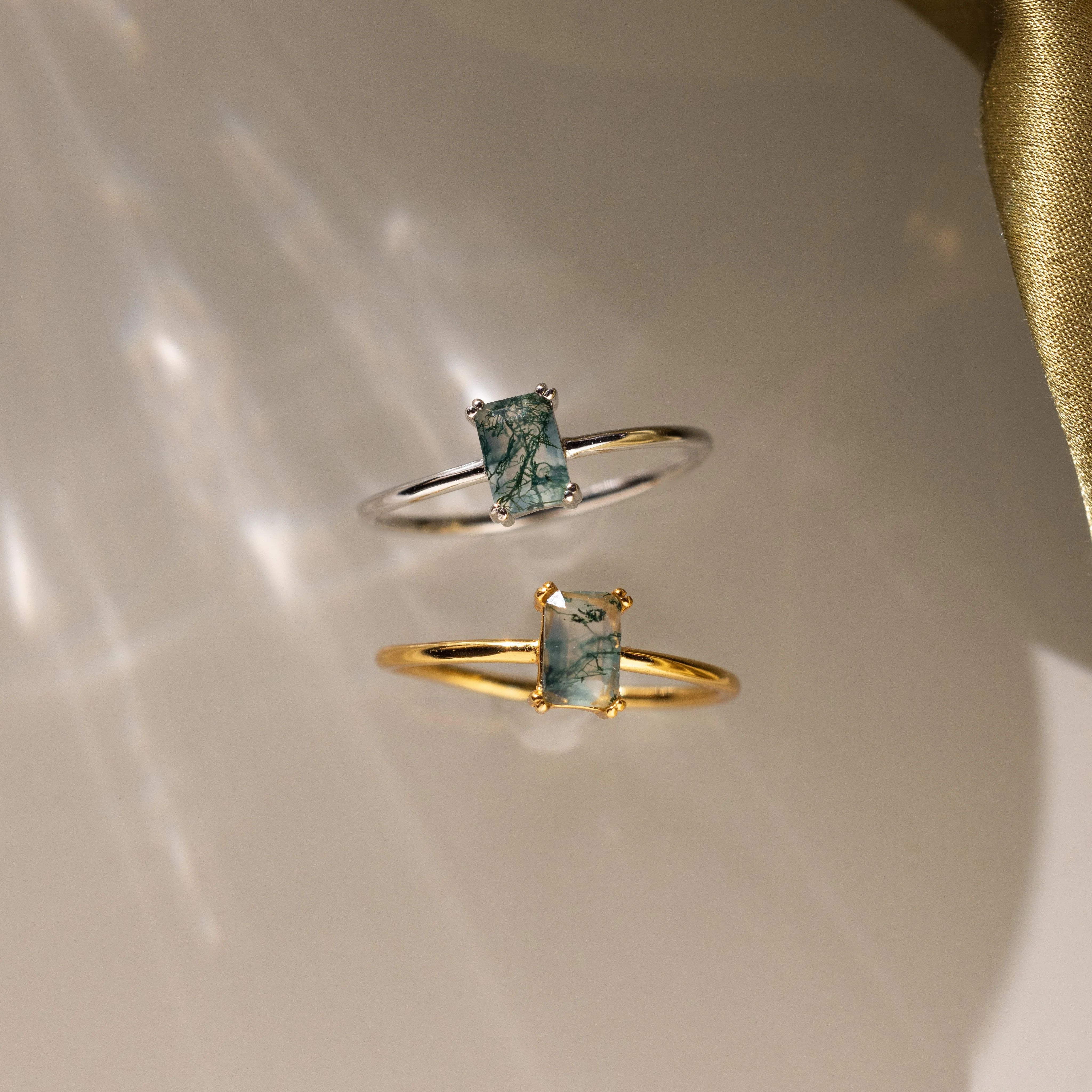 Agate Emerald Ring - Image 4