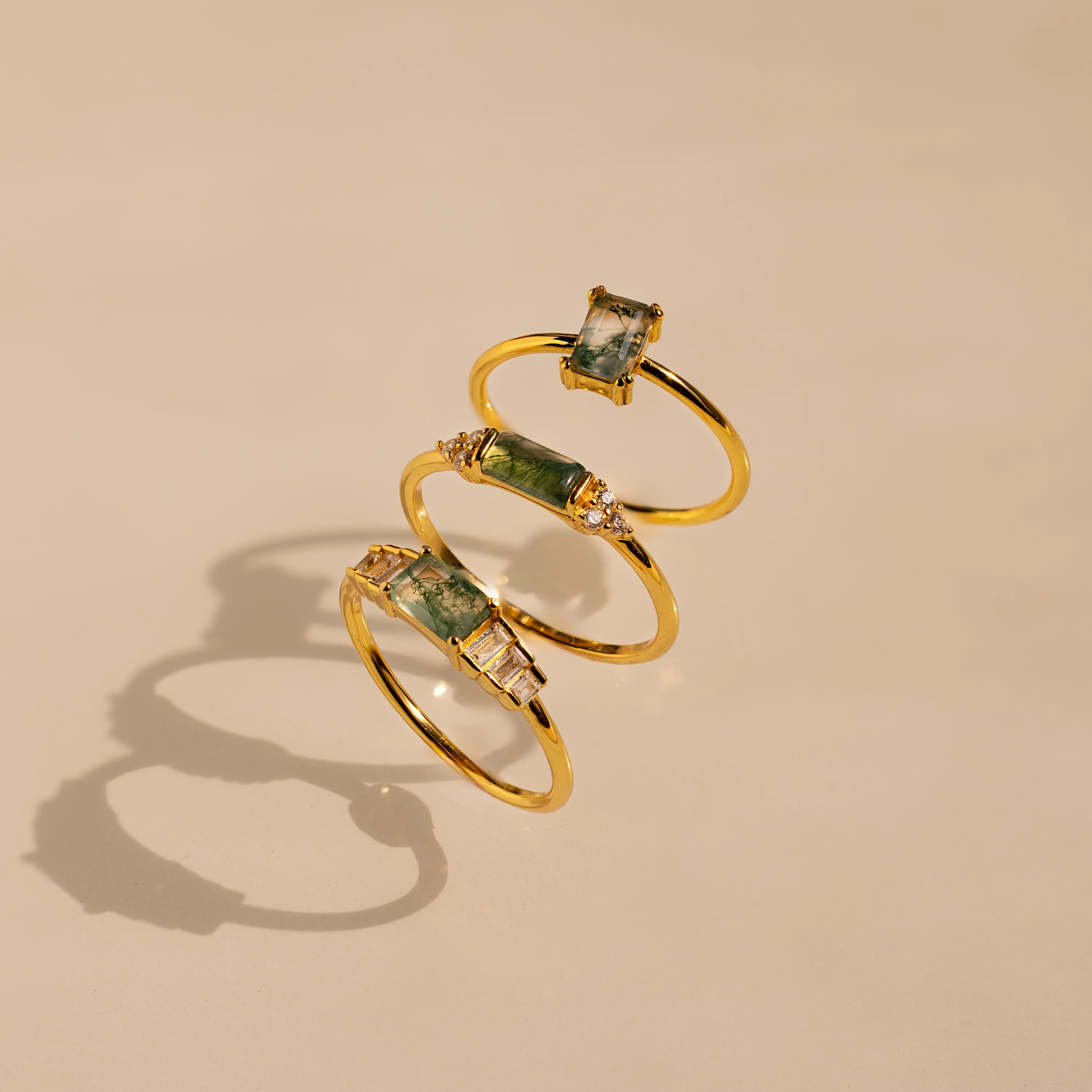 Agate Statement Ring in 18K Gold - Image 6