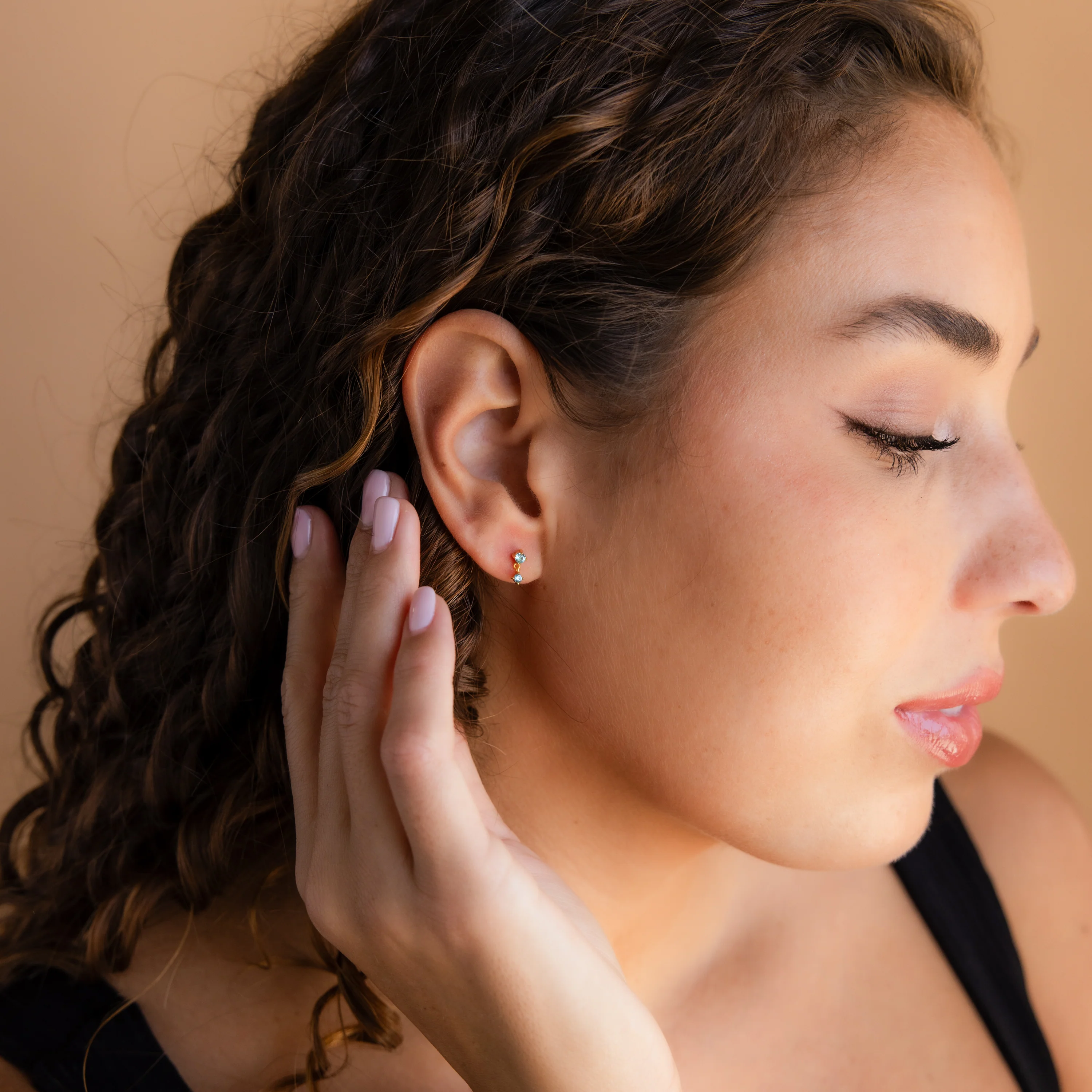 Alexandrite Drop Studs - Image 4