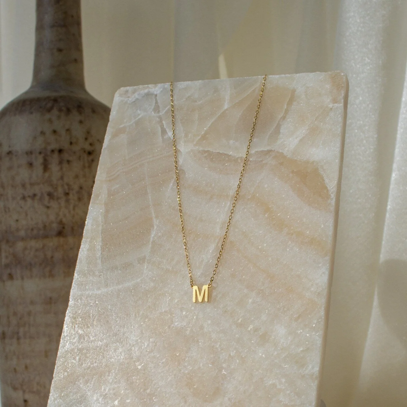 Alice Dainty Initial Necklace - Image 4