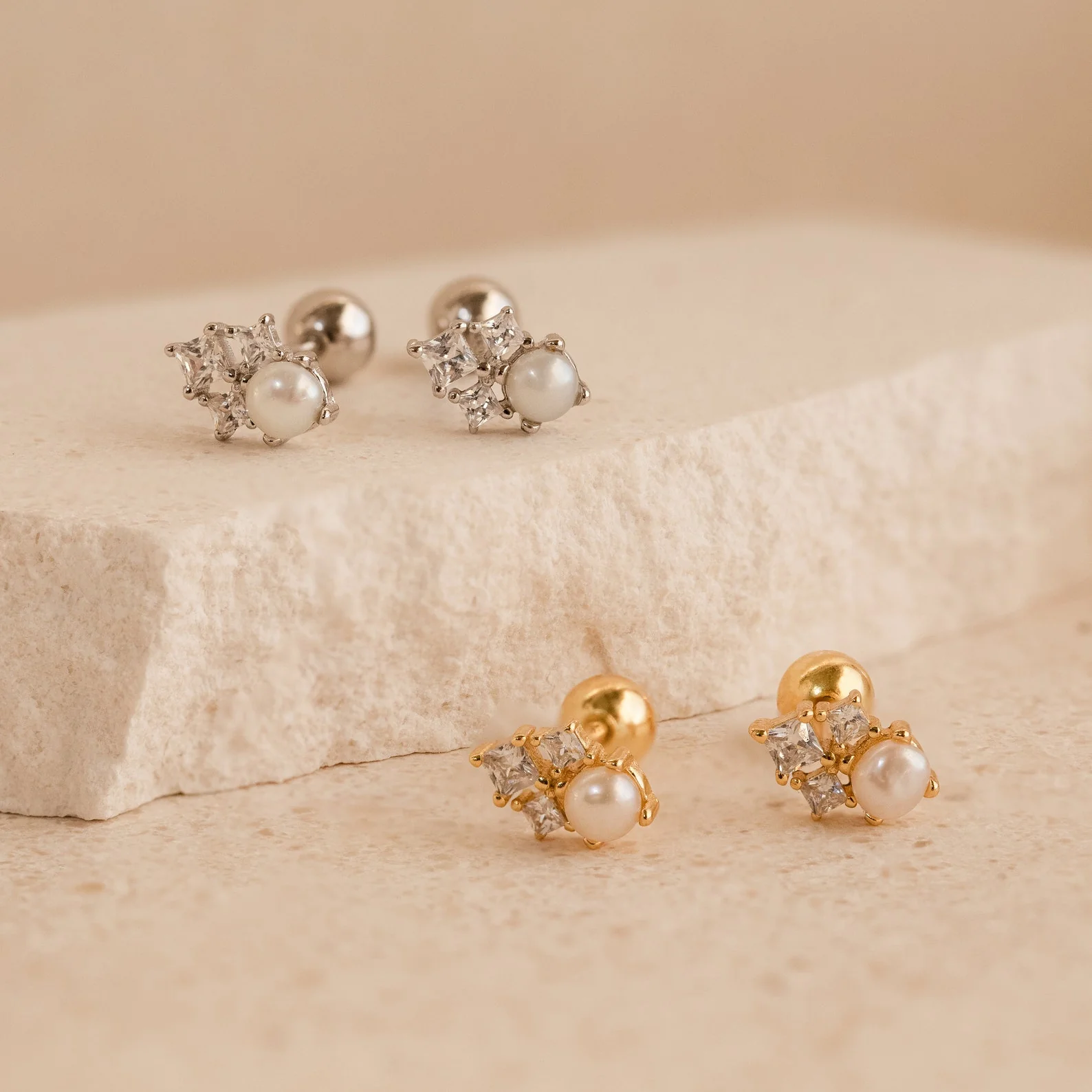 Angelina Pearl Studs - Image 5