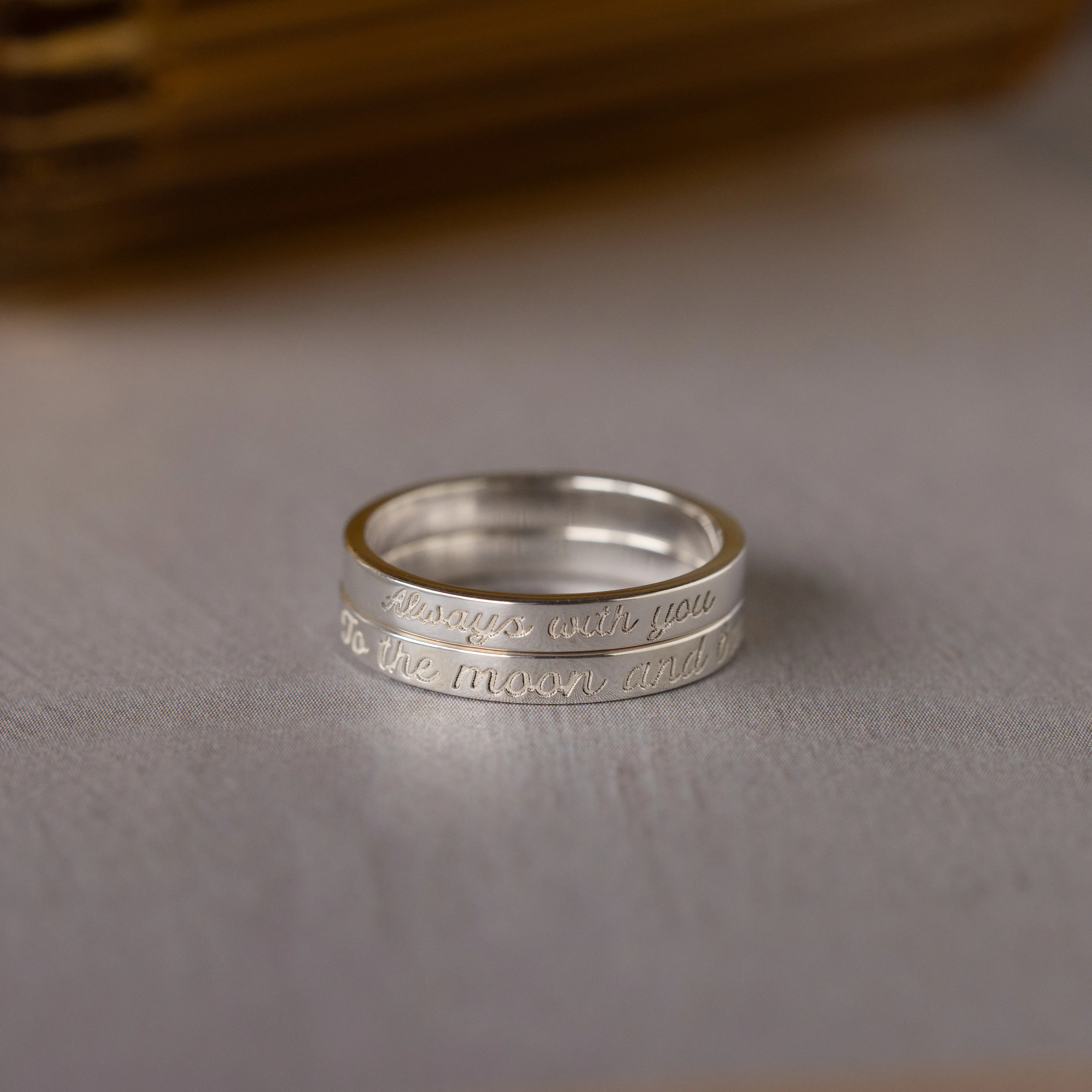 Ann Thin Message Ring - Image 6
