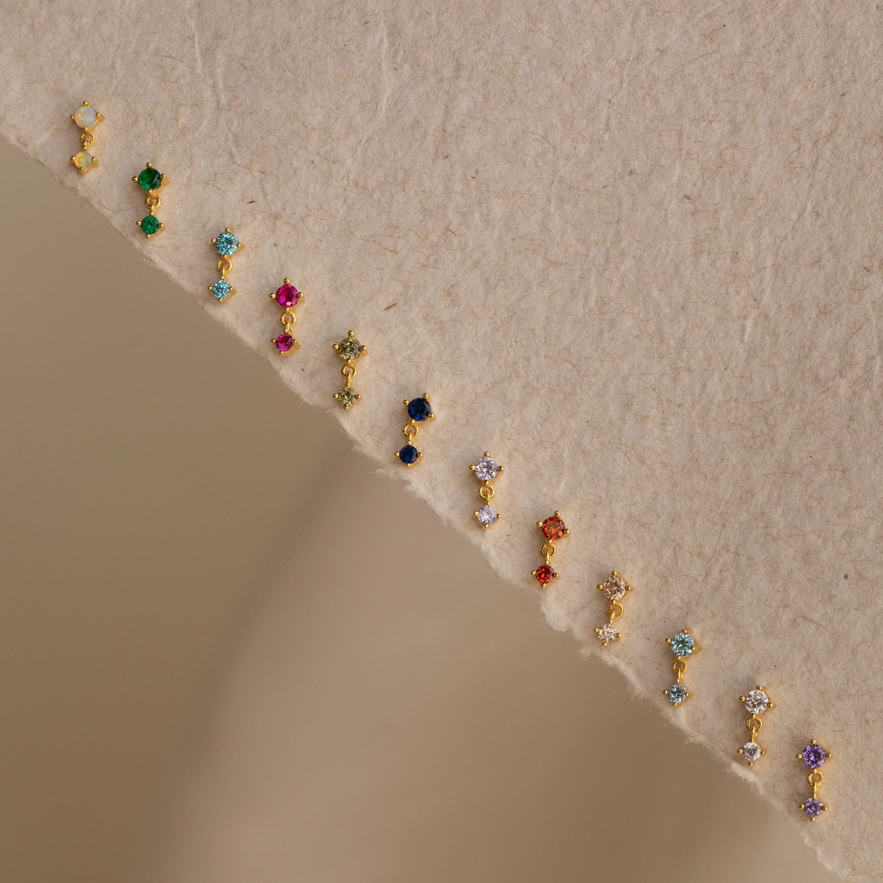 Aquamarine Drop Studs - Image 3
