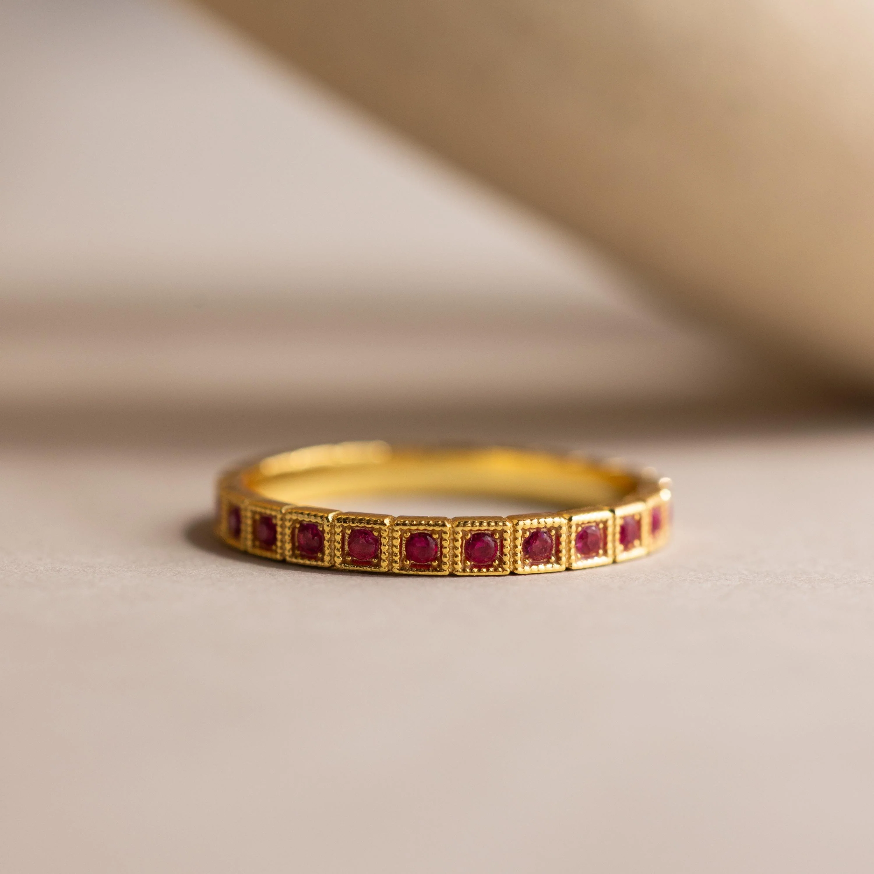 Art Deco Ruby Eternity Ring