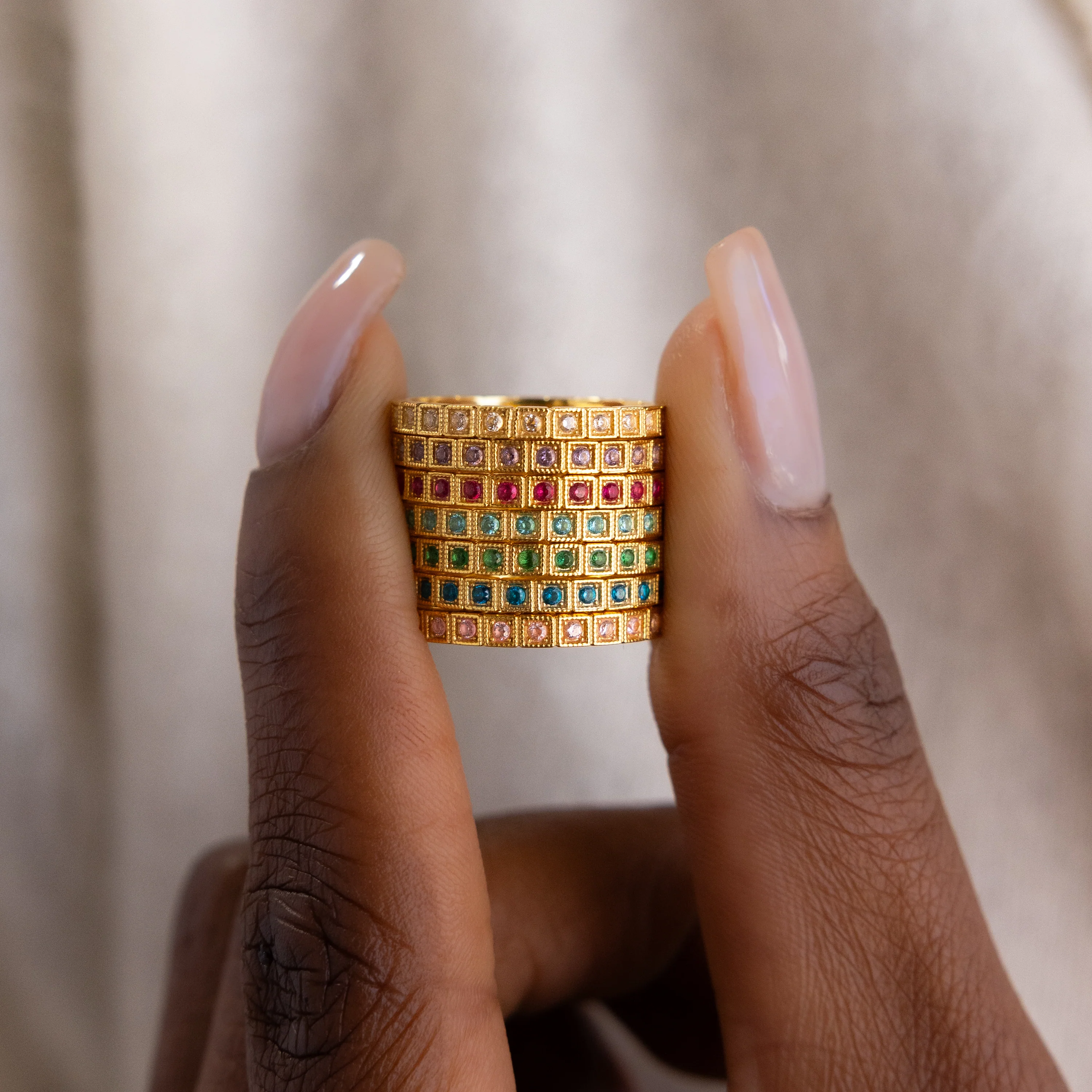Art Deco Diamond Eternity Ring - Image 5