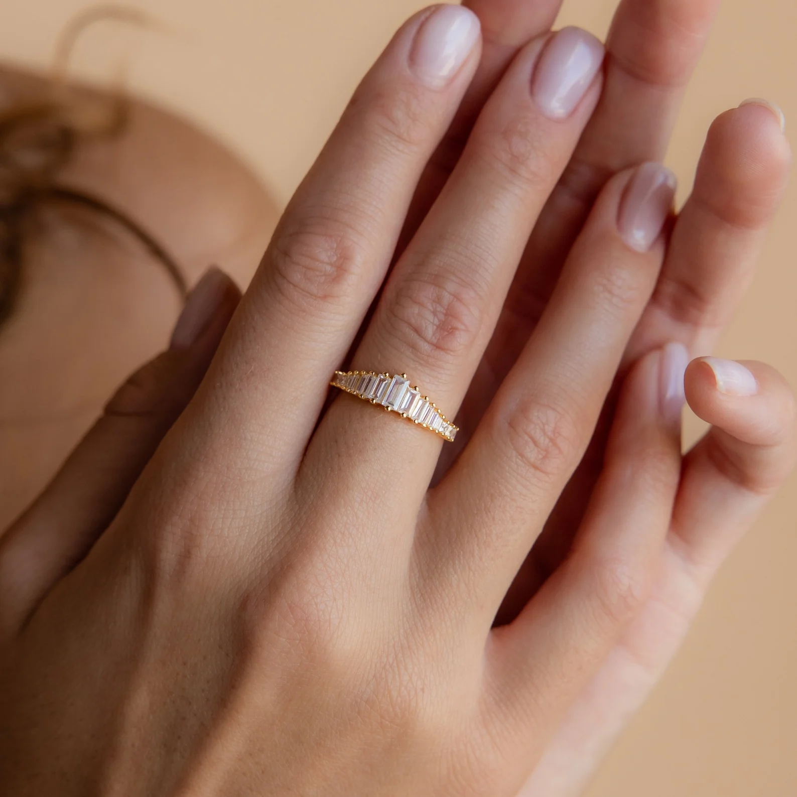 Art Deco Diamond Ring in Silver - Image 2