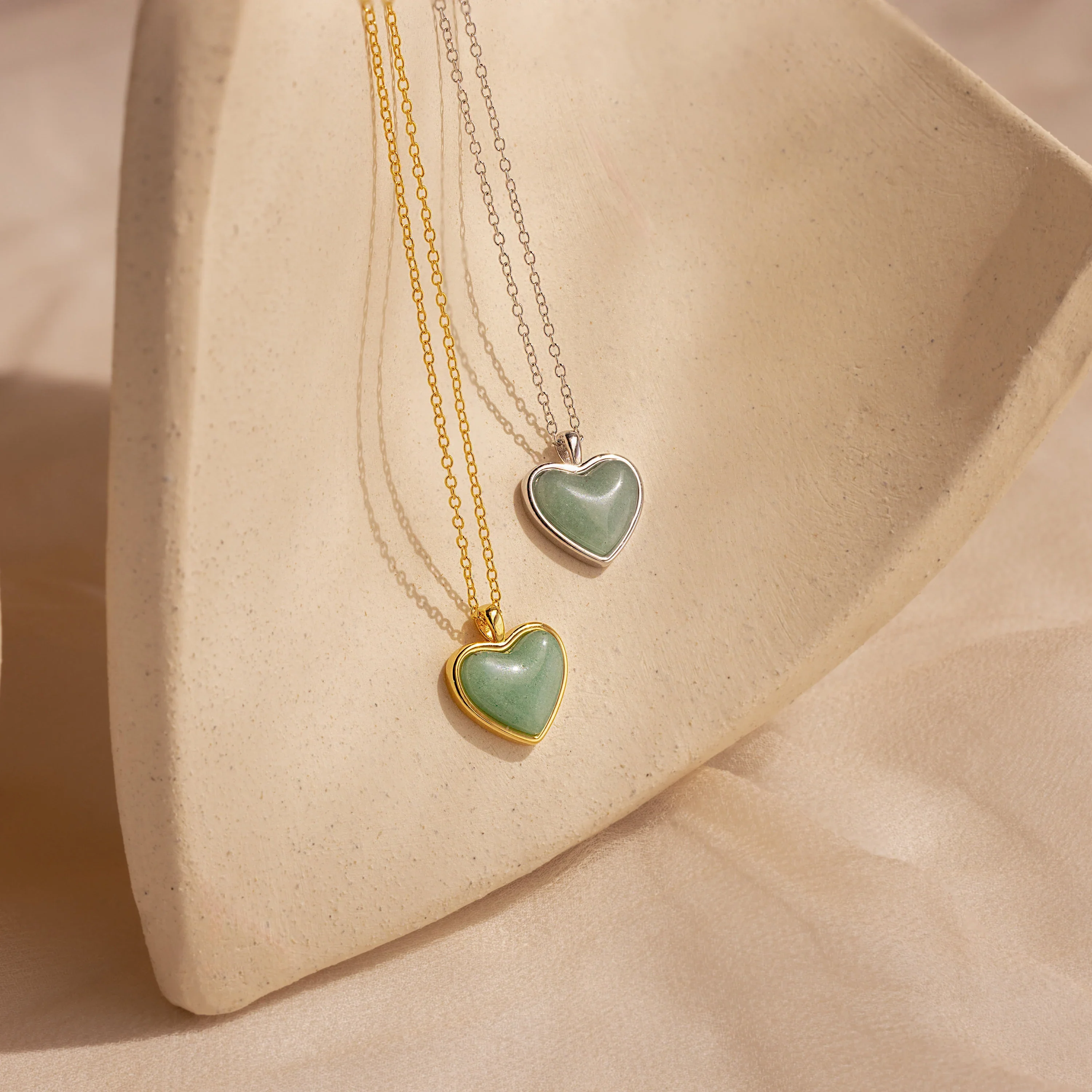 Aventurine Heart Necklace - Image 3