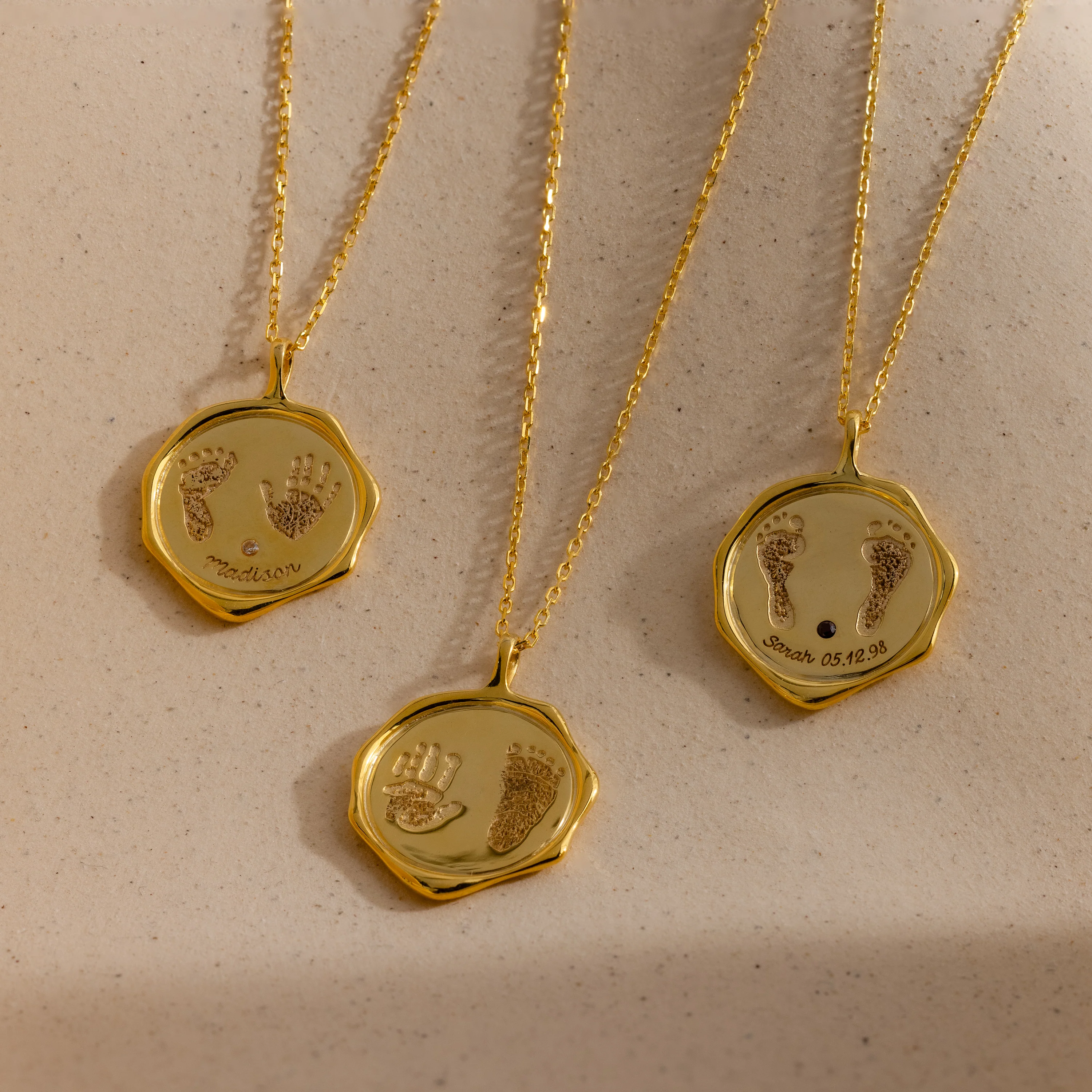 Baby Hand & Footprint Necklace