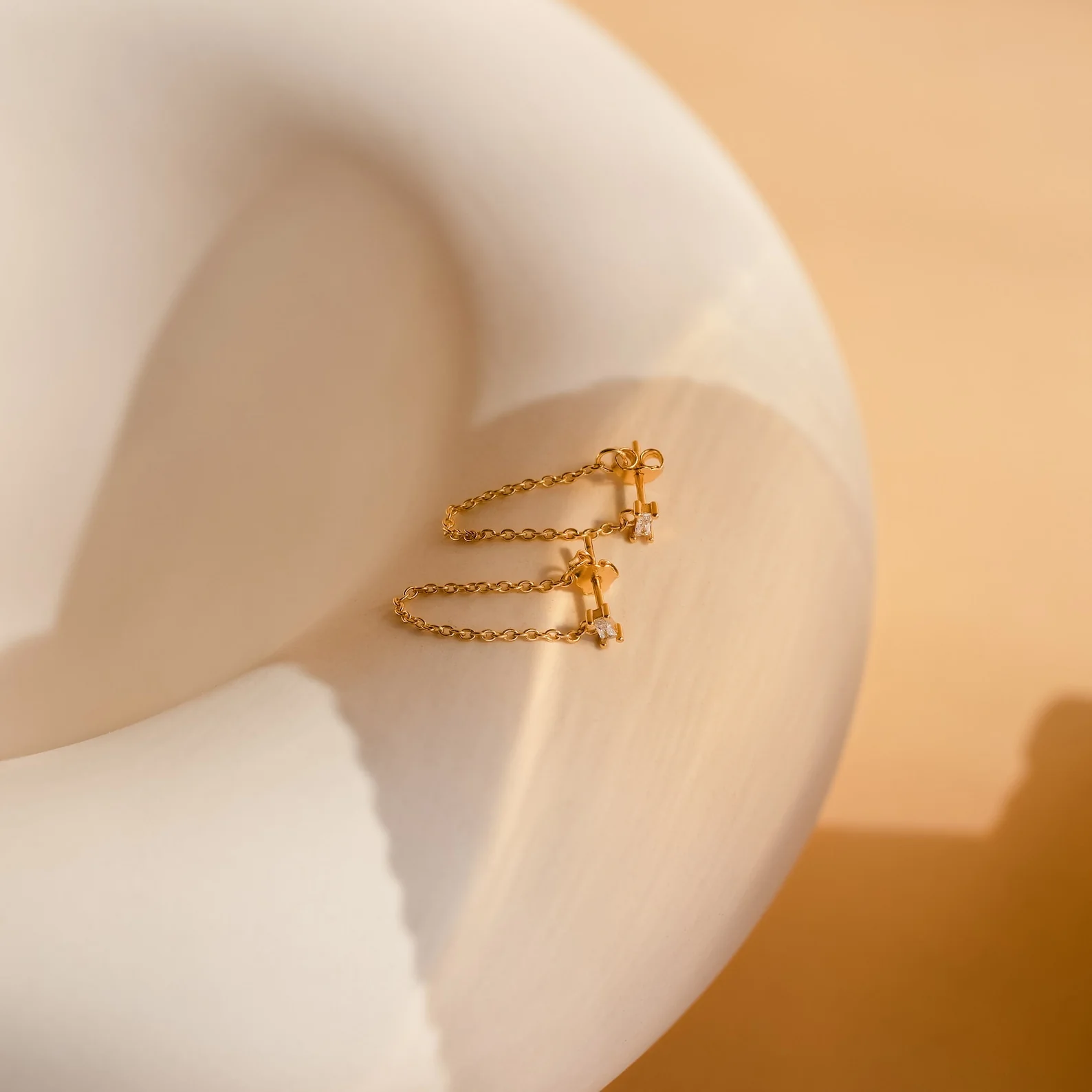 Baguette Chain Studs - Image 2