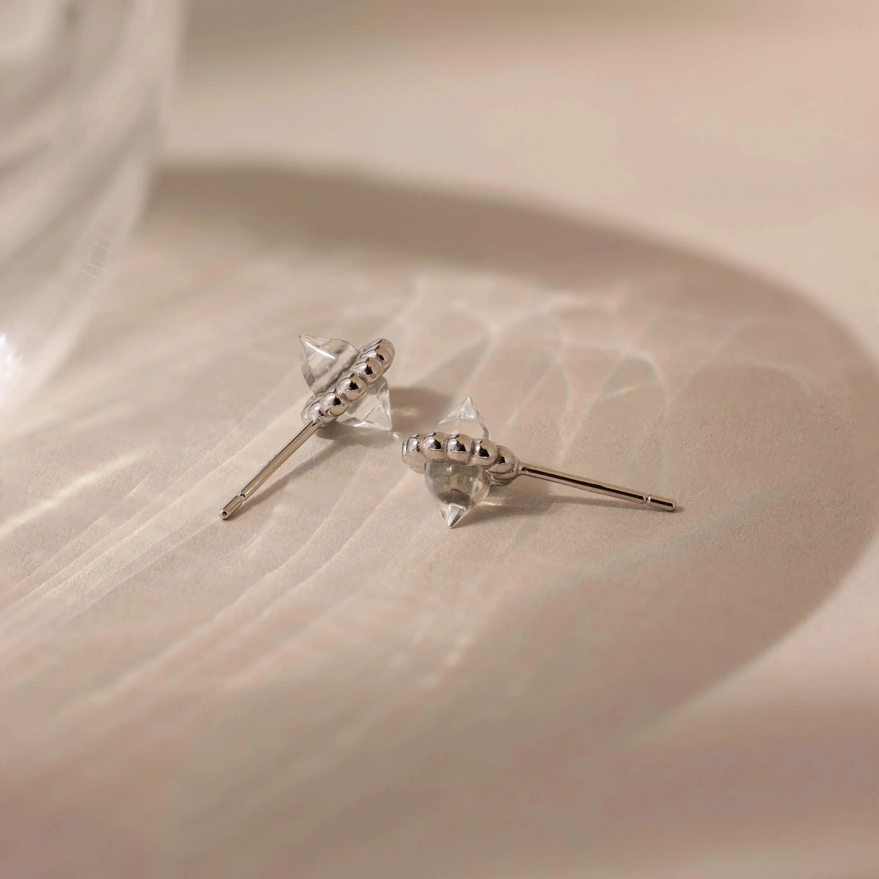 Beaded Herkimer Studs - Image 5