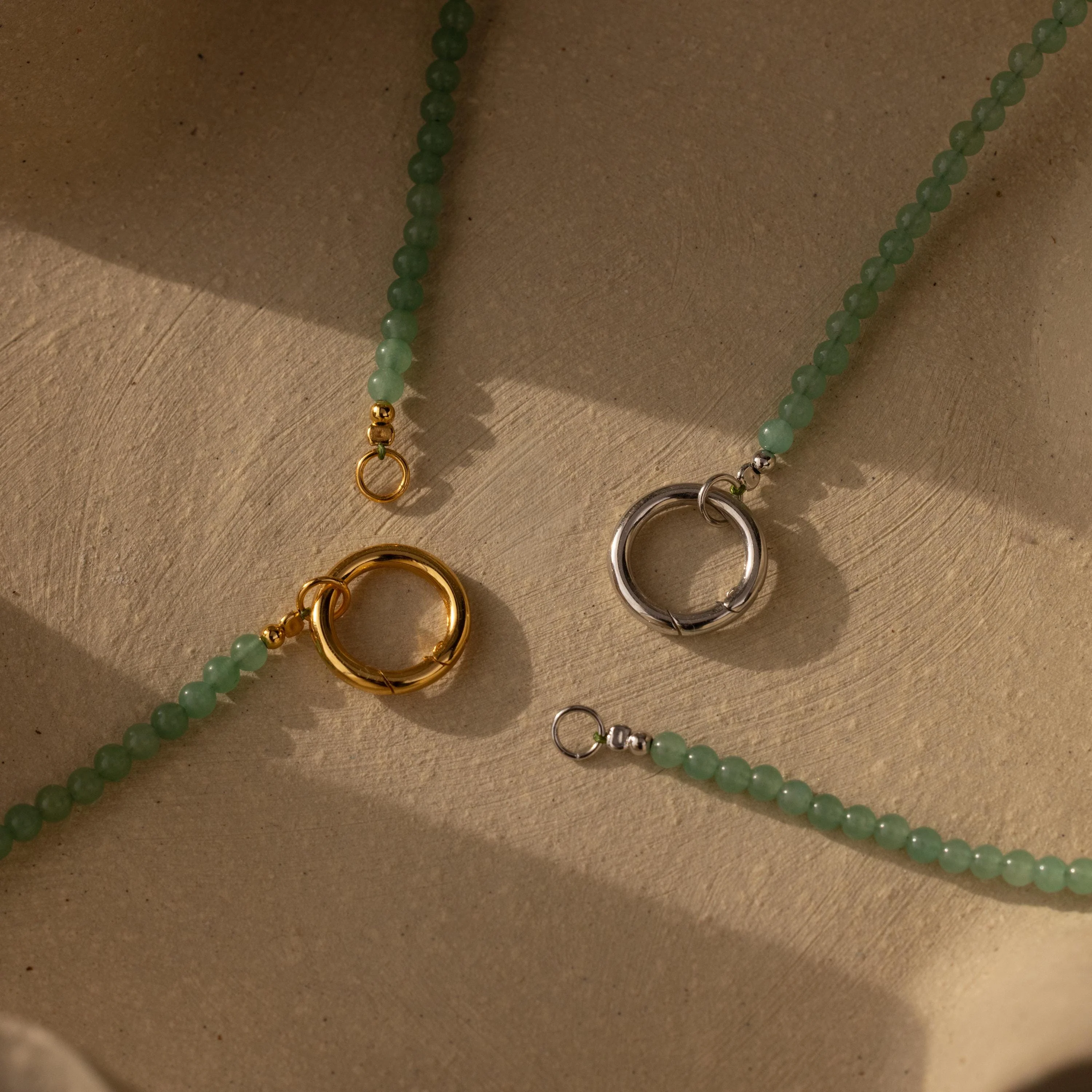 Beaded Jade Charm Necklace - Image 4