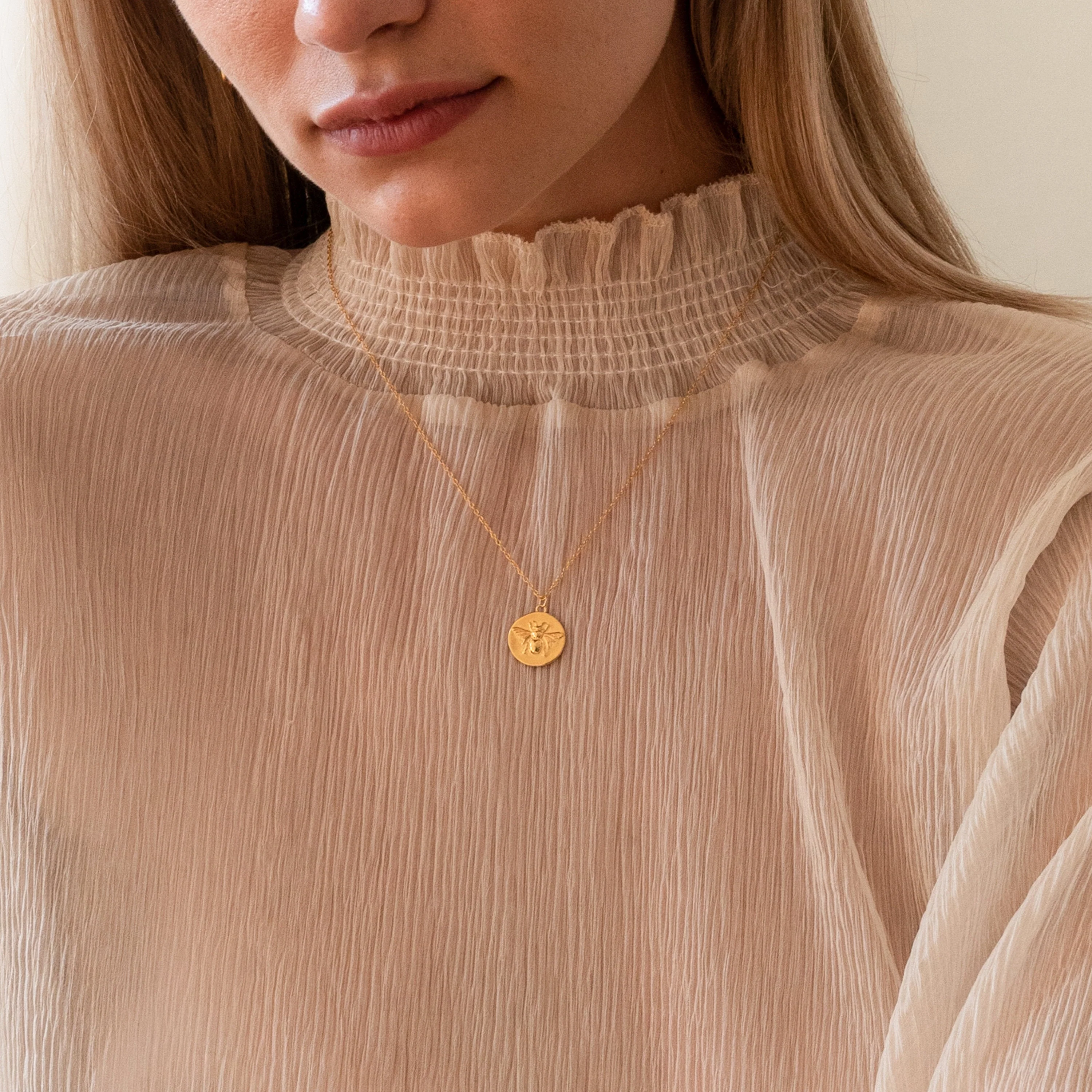 Bee Coin Necklace - Image 2
