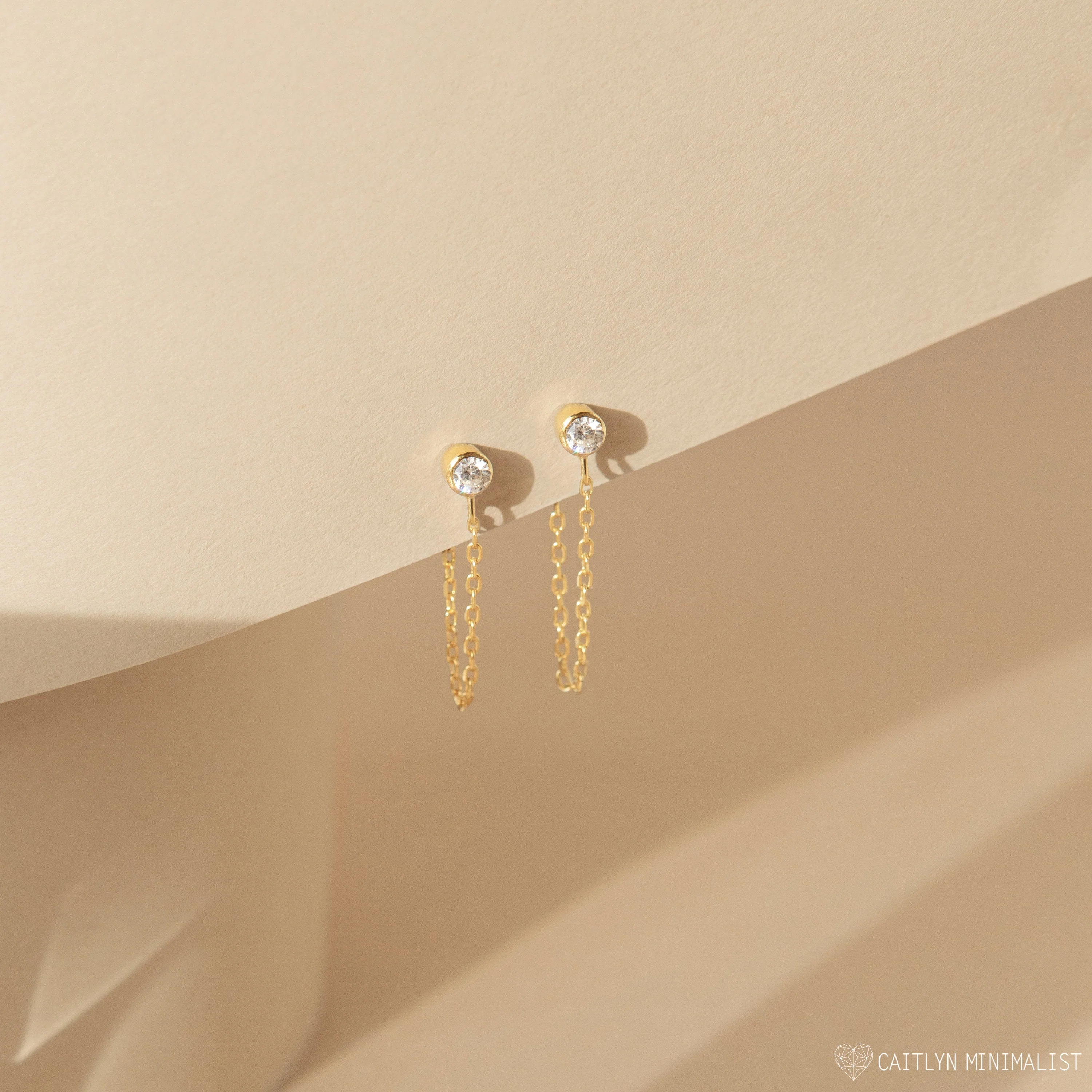 Birthstone Chain Studs - Image 3