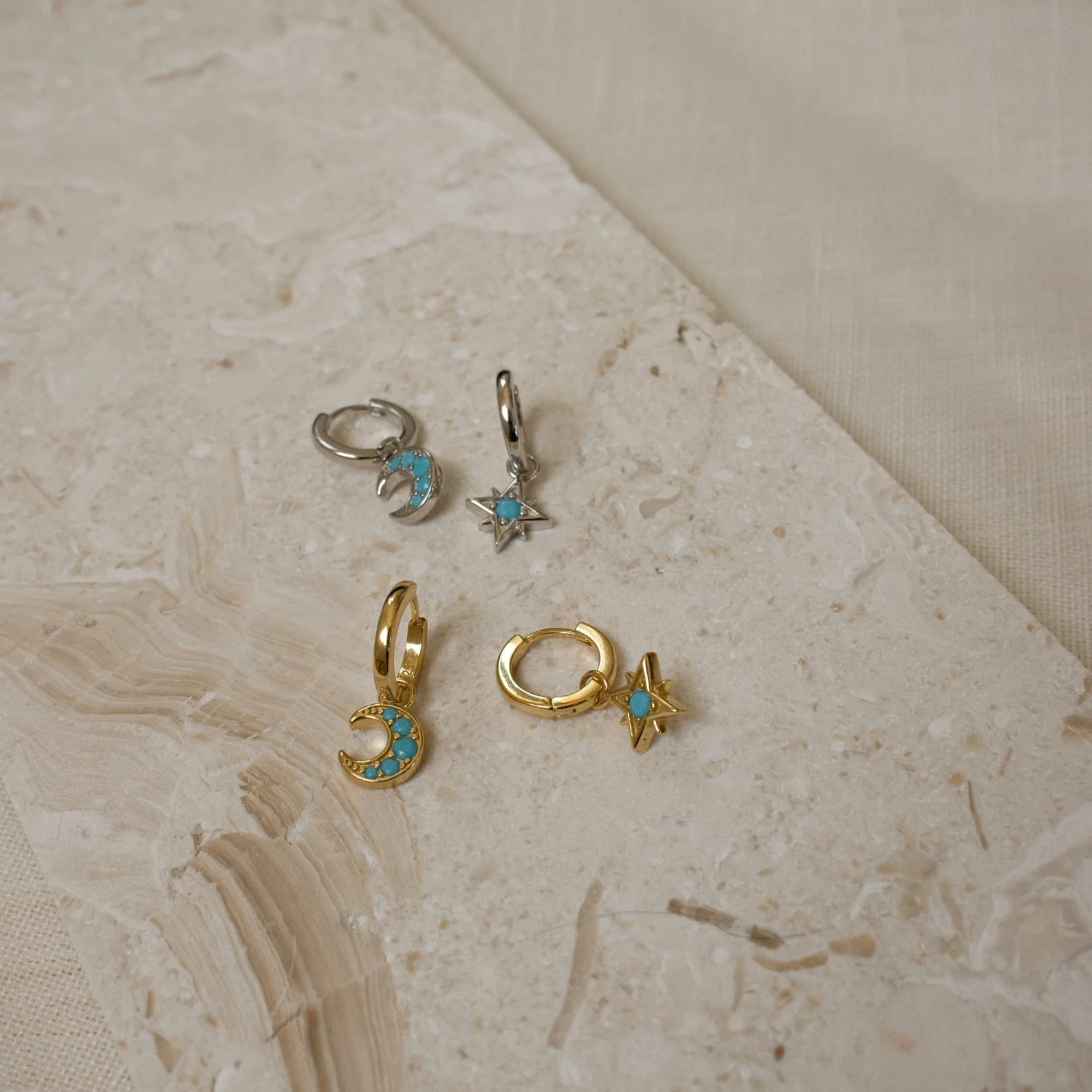 Boho Turquoise Earring Set - Image 3