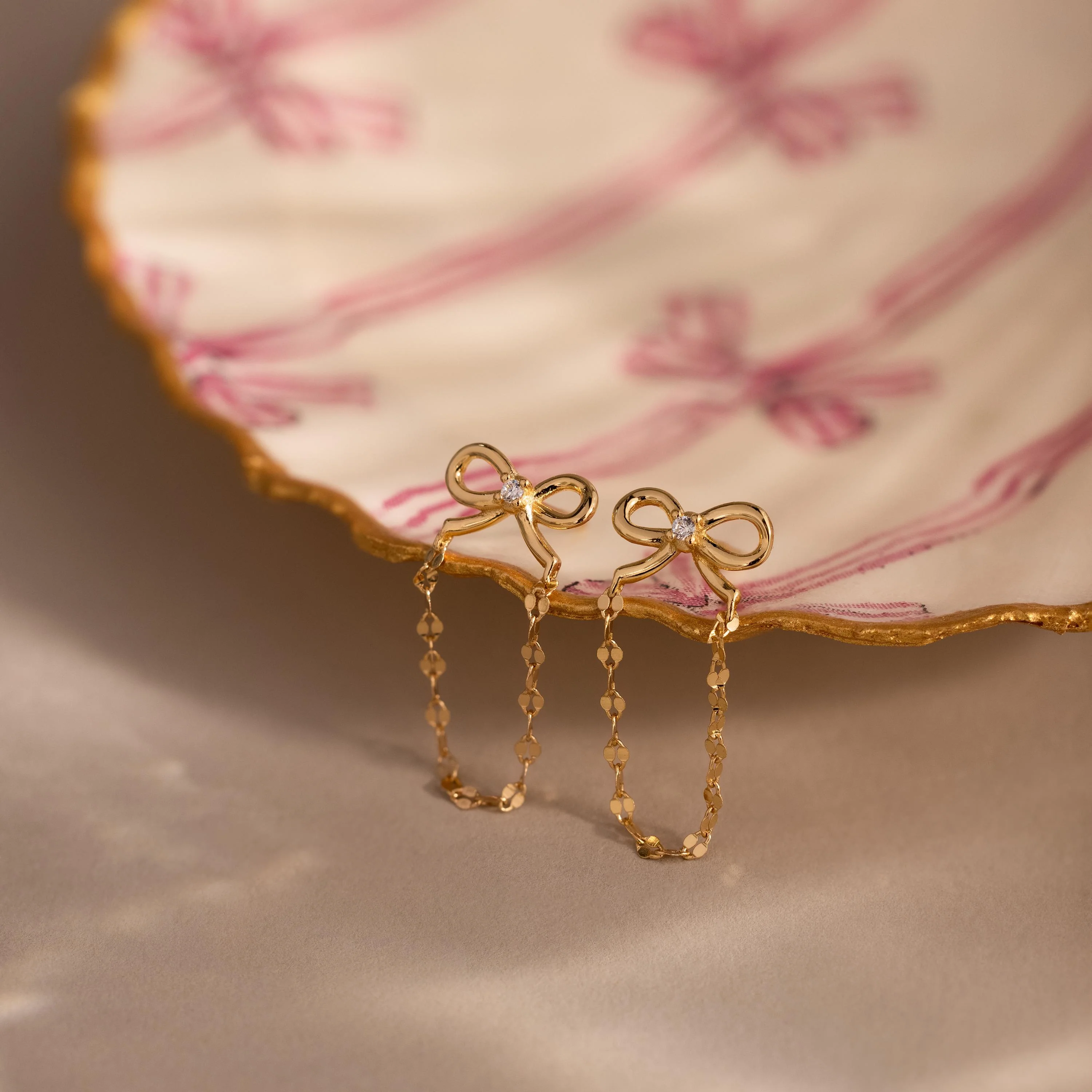 Bow Chain Studs - Image 8