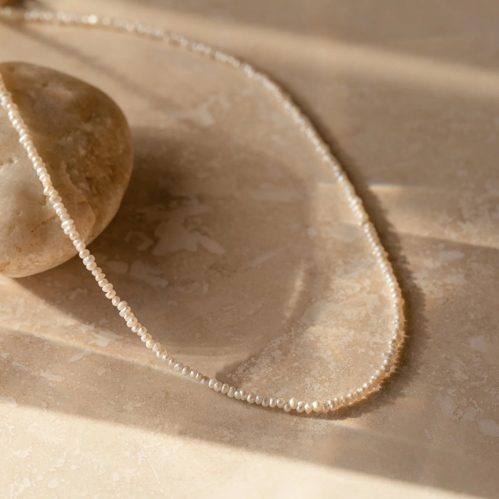 Brinley Pearl Choker in Silver - Image 5