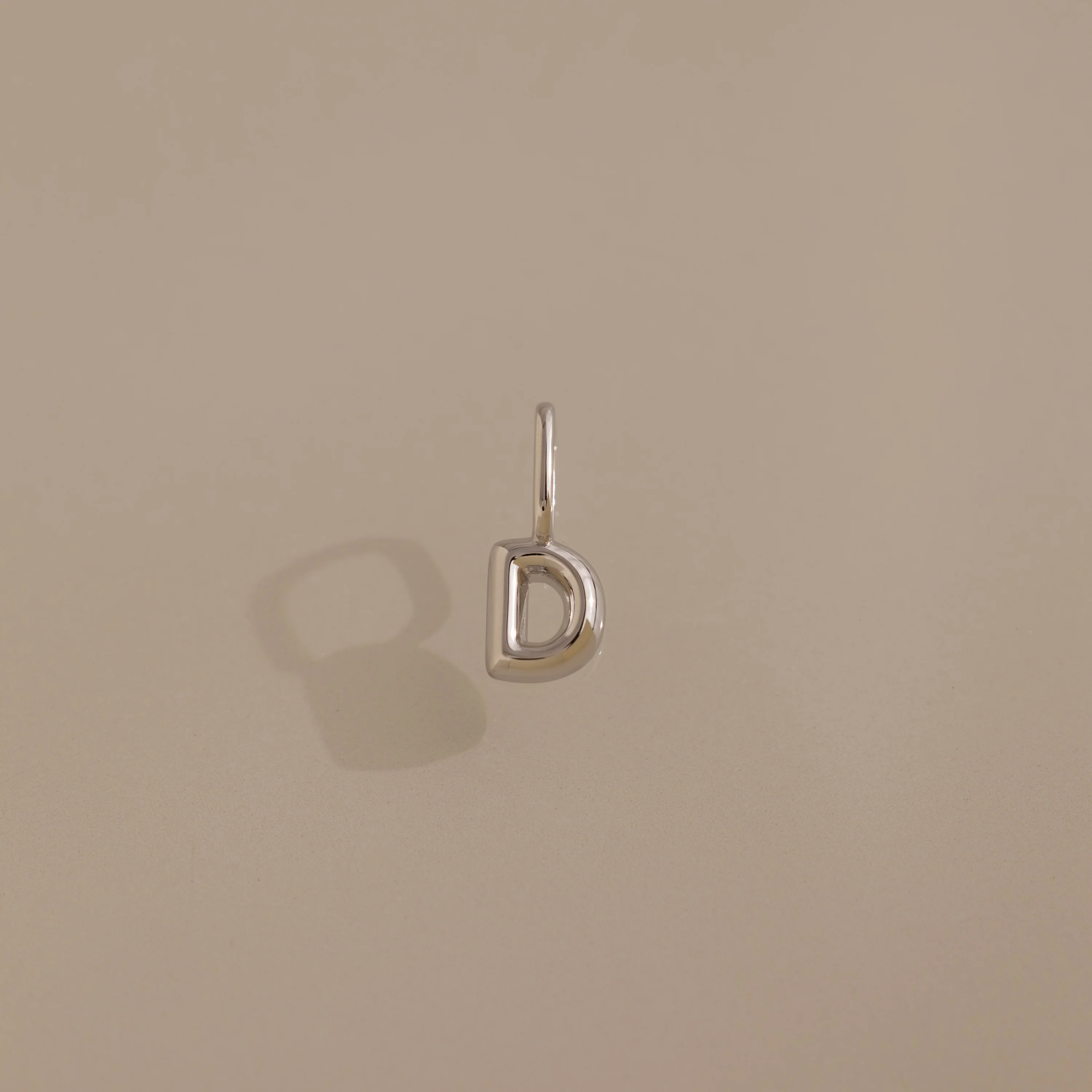 Bubble Letter Charm in Silver - Image 7