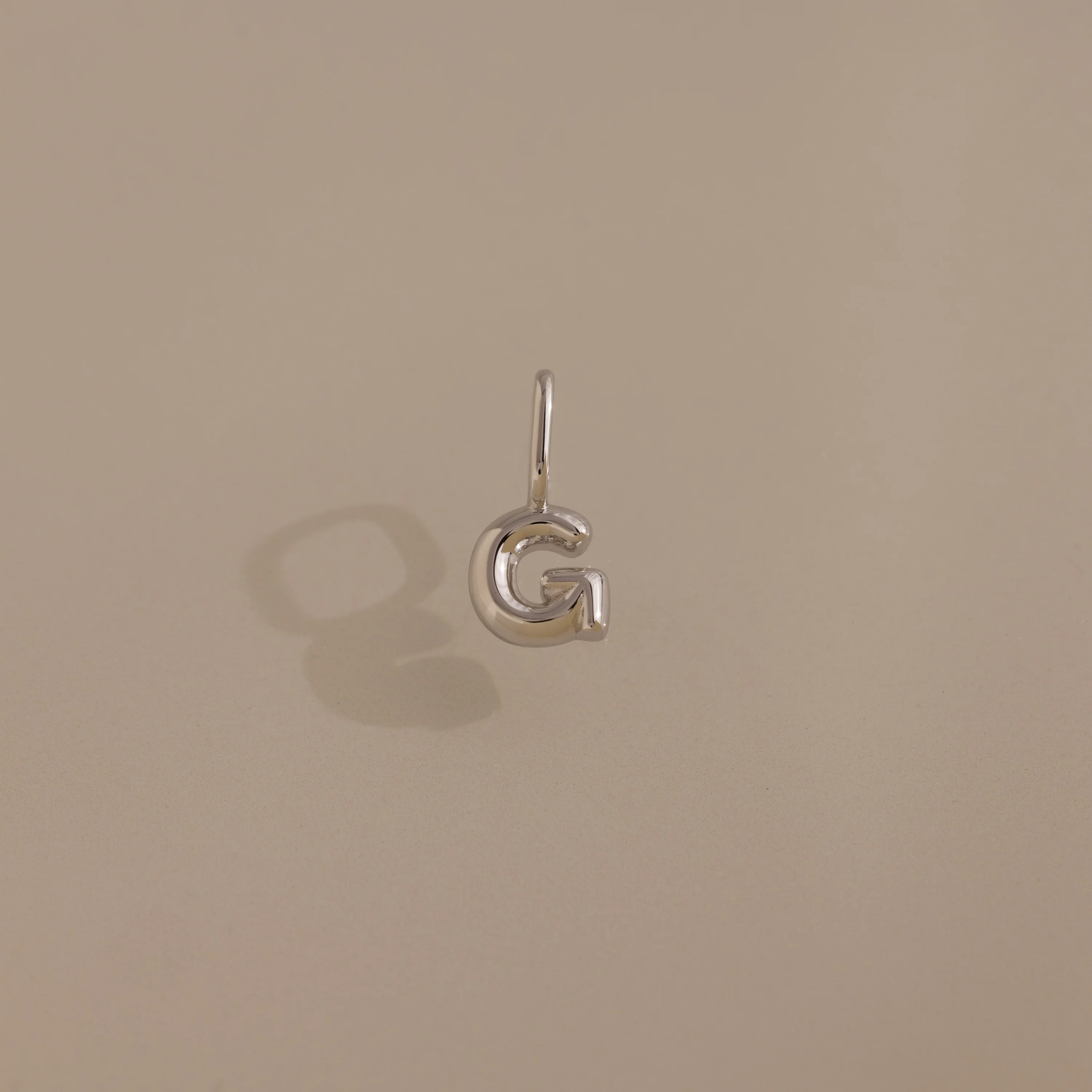 Bubble Letter Charm in Silver - Image 10