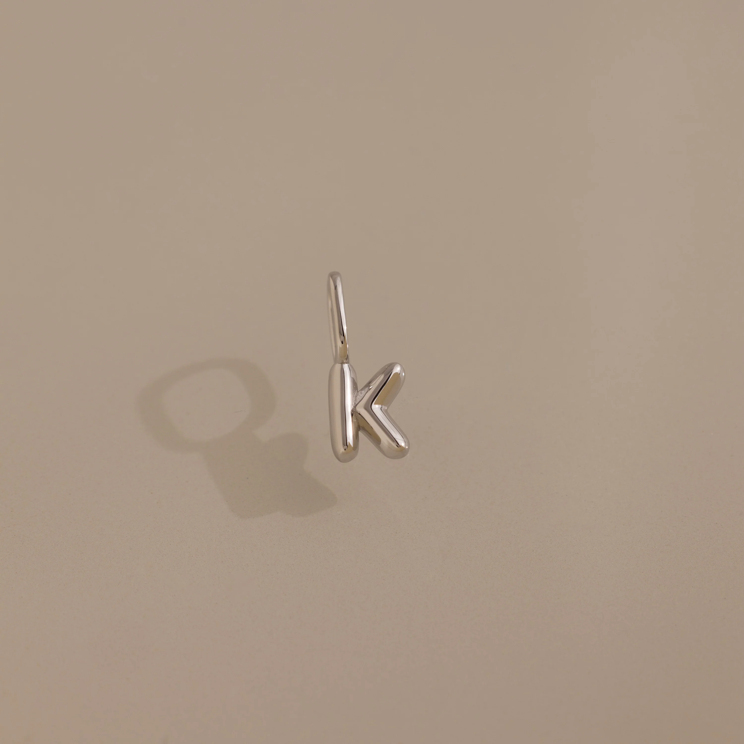 Bubble Letter Charm in Silver - Image 14