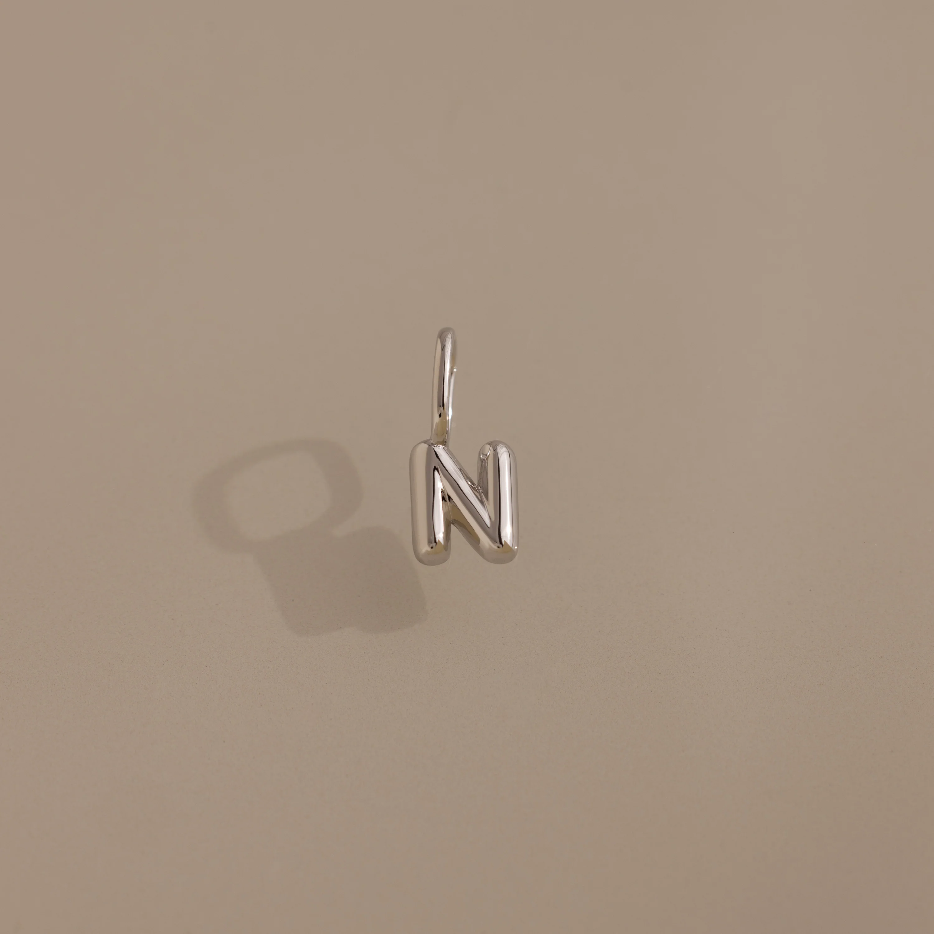 Bubble Letter Charm in Silver - Image 17