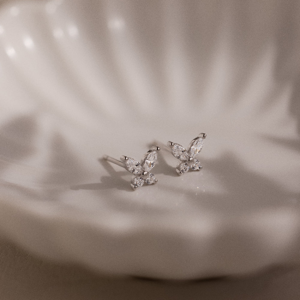 Butterfly Diamond Studs - Image 5