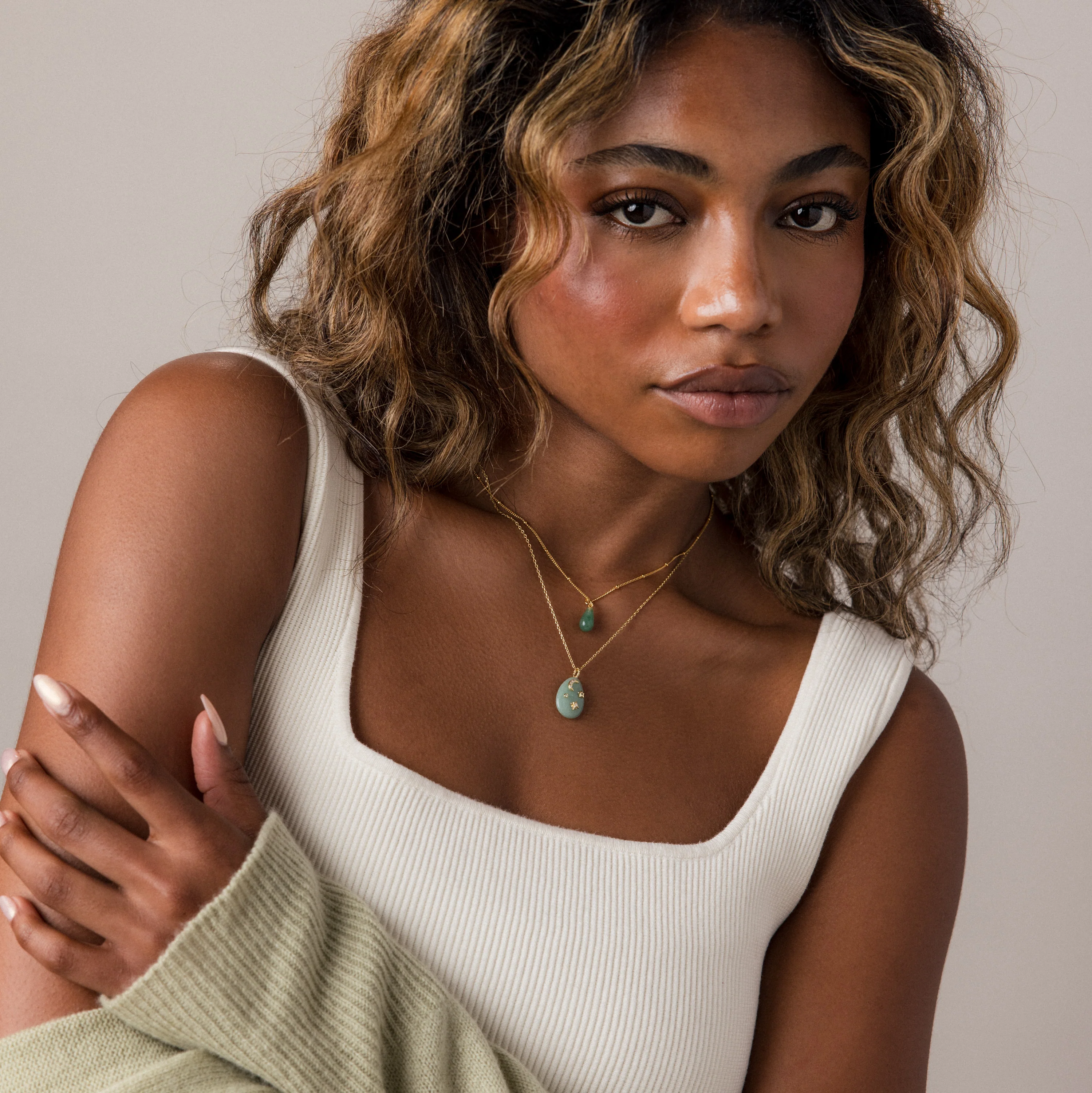 Celestial Aventurine Pendant Necklace - Image 8