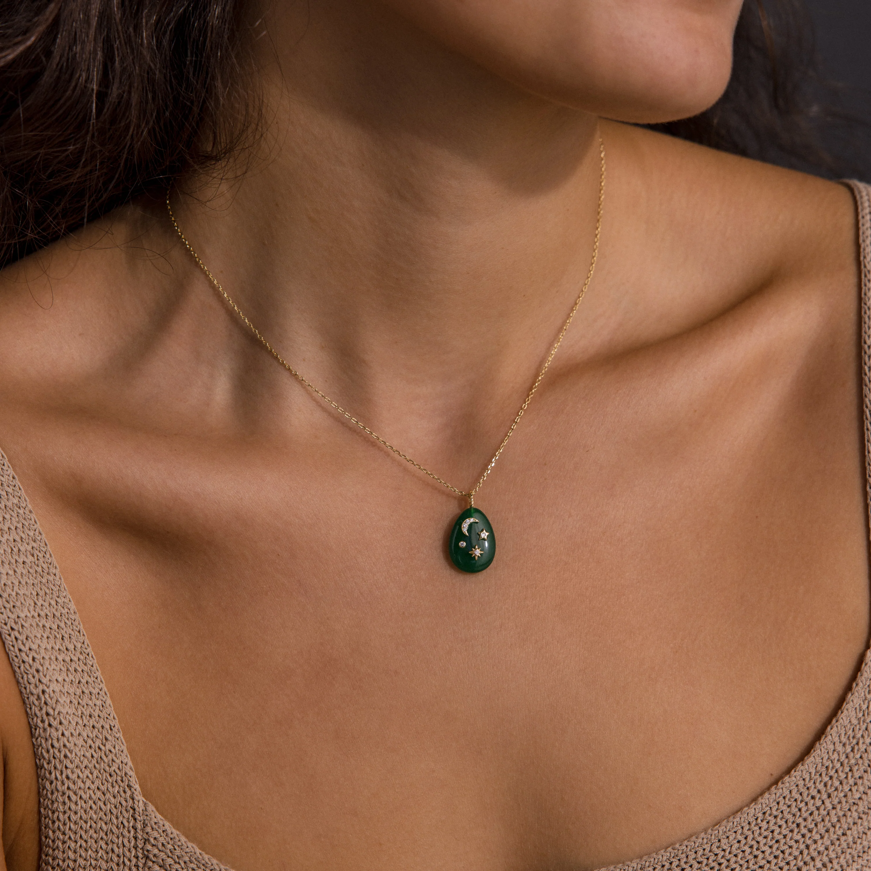 Celestial Gemstone Pendant Necklace - Image 5