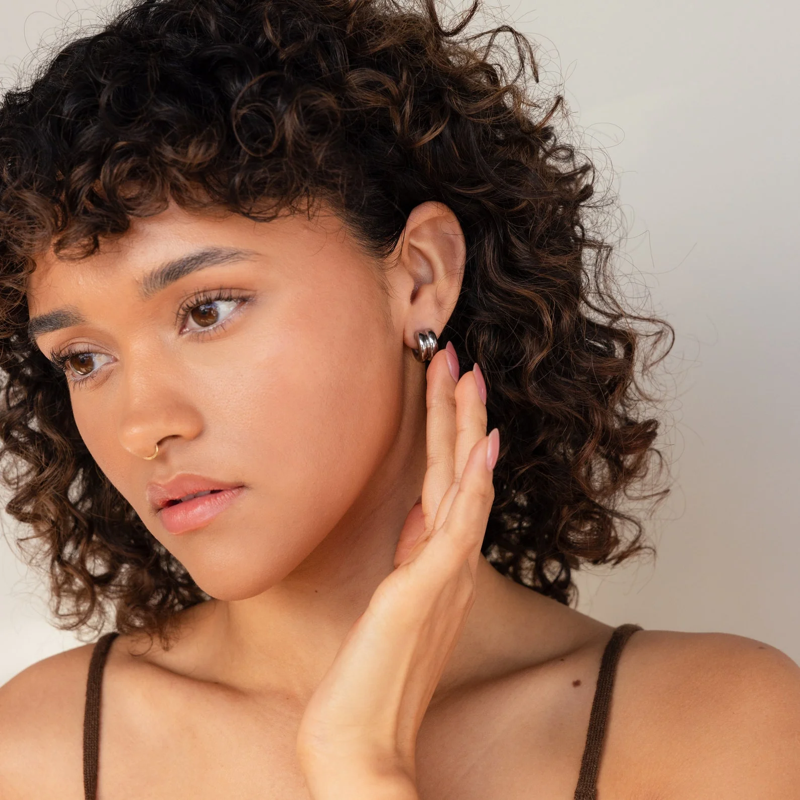 Chunky Double Hoops - Image 8