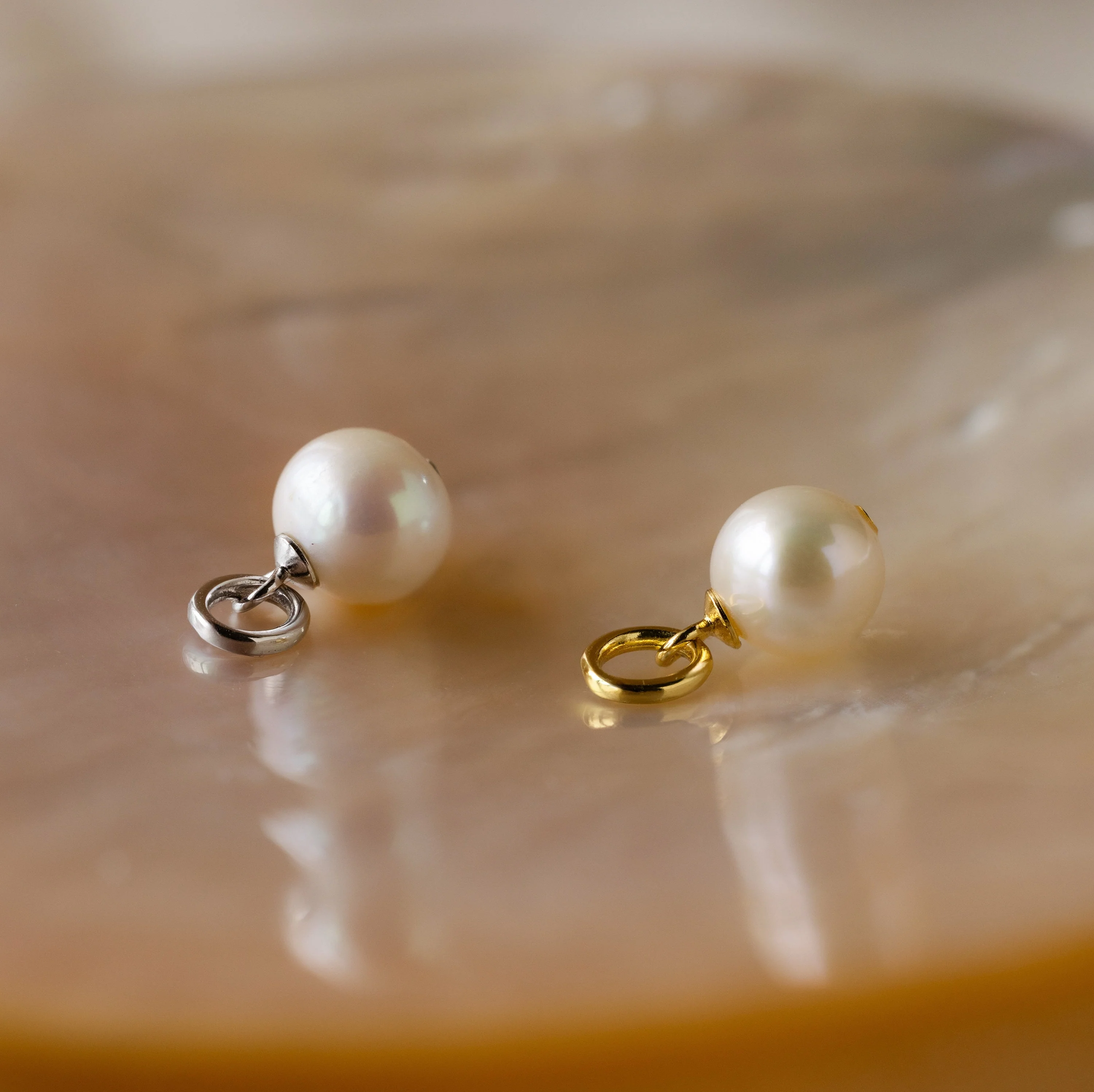 Classic Pearl Charm in Silver