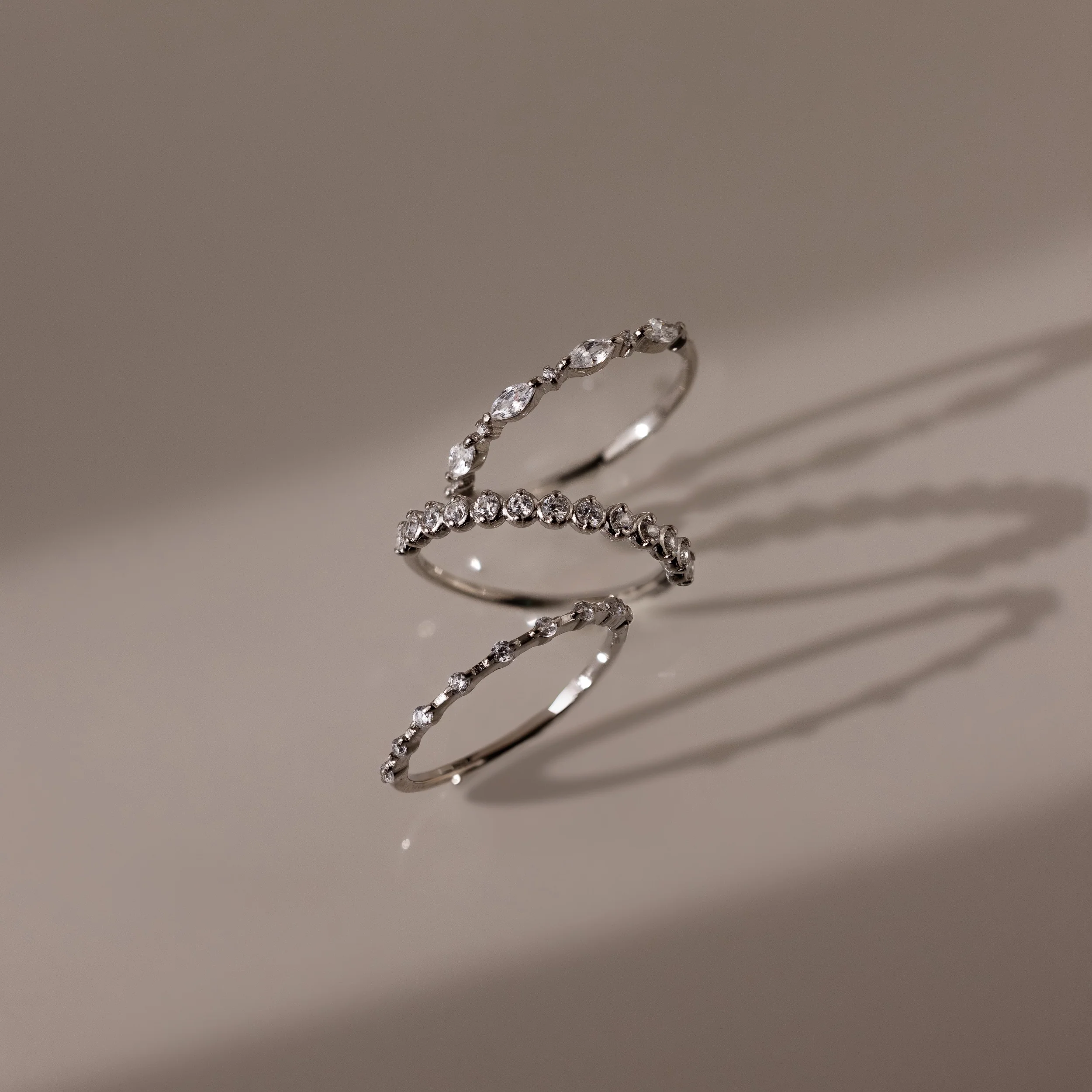 Crystal Stacking Ring Set - Image 4