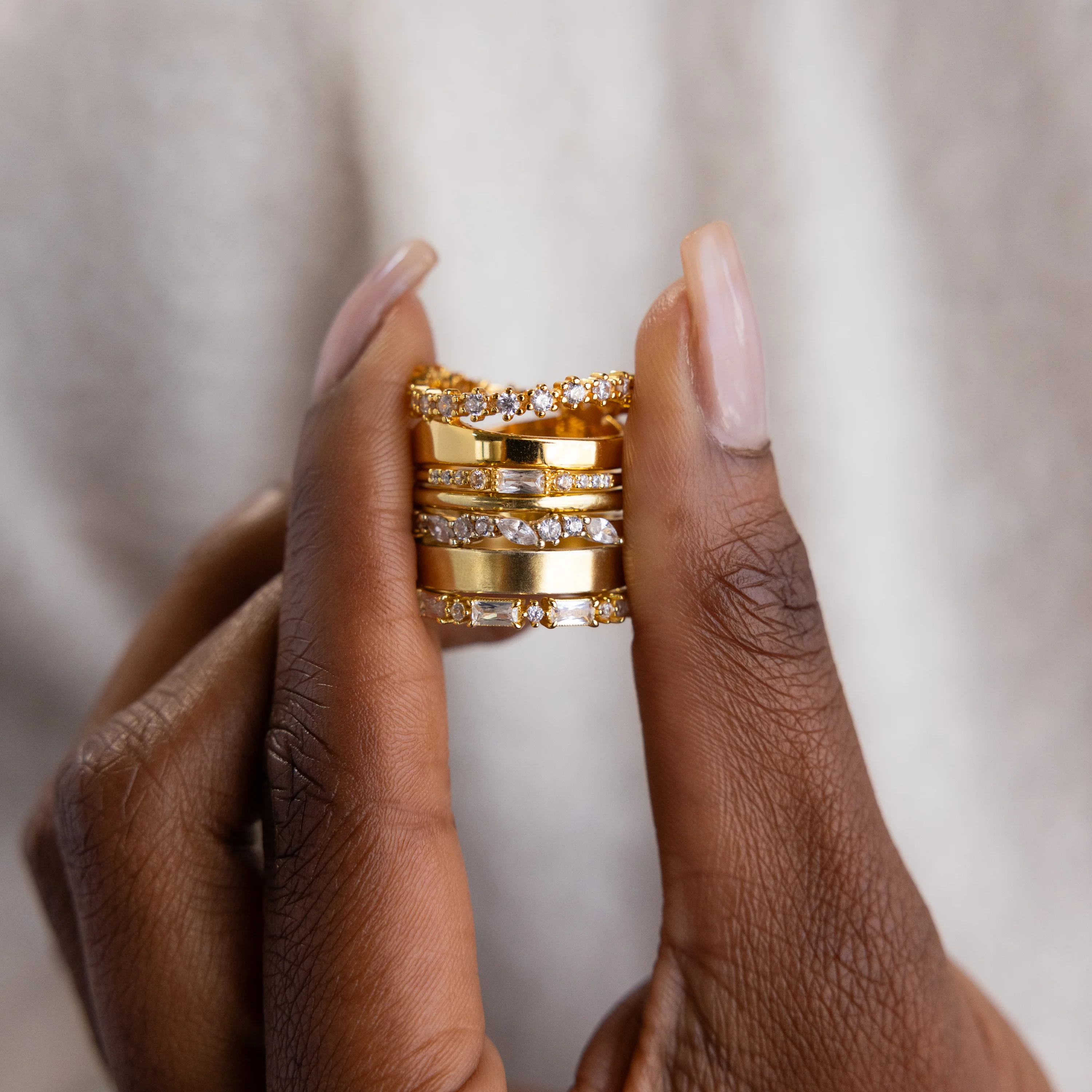 Dainty Baguette Birthstone Ring - Image 13