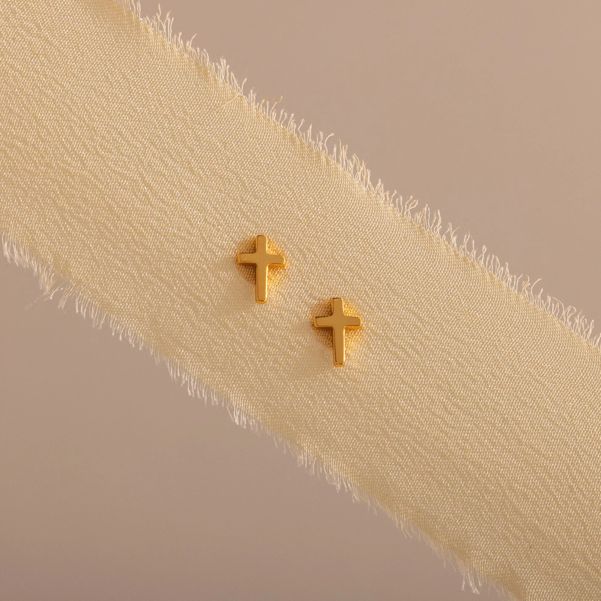 Dainty Cross Studs
