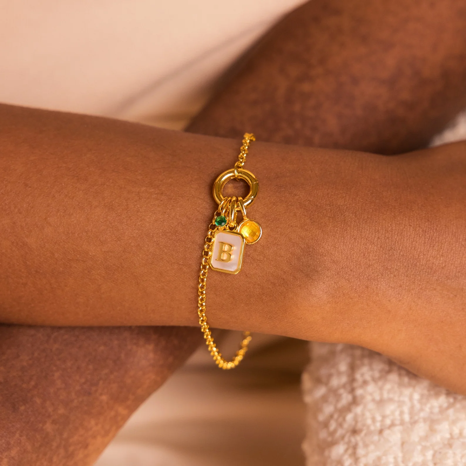 Dainty Emerald Charm - Image 2