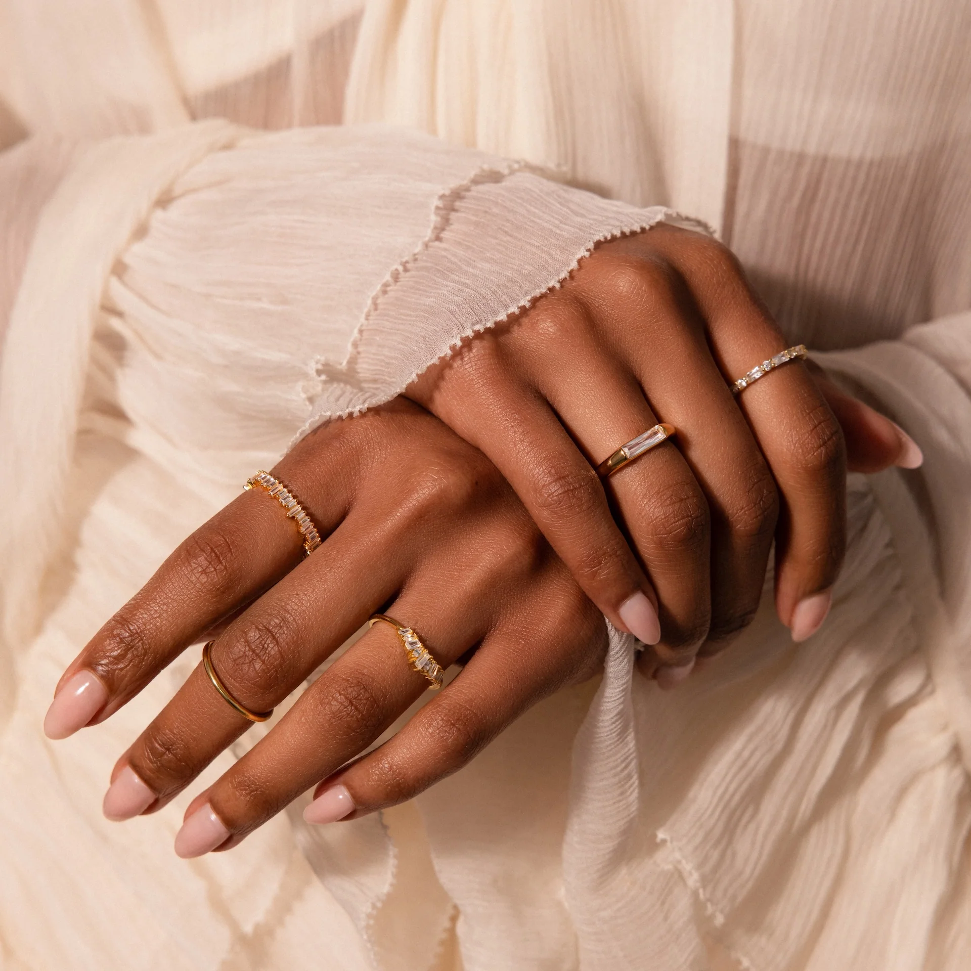 Diamond Baguette Signet Ring - Image 6