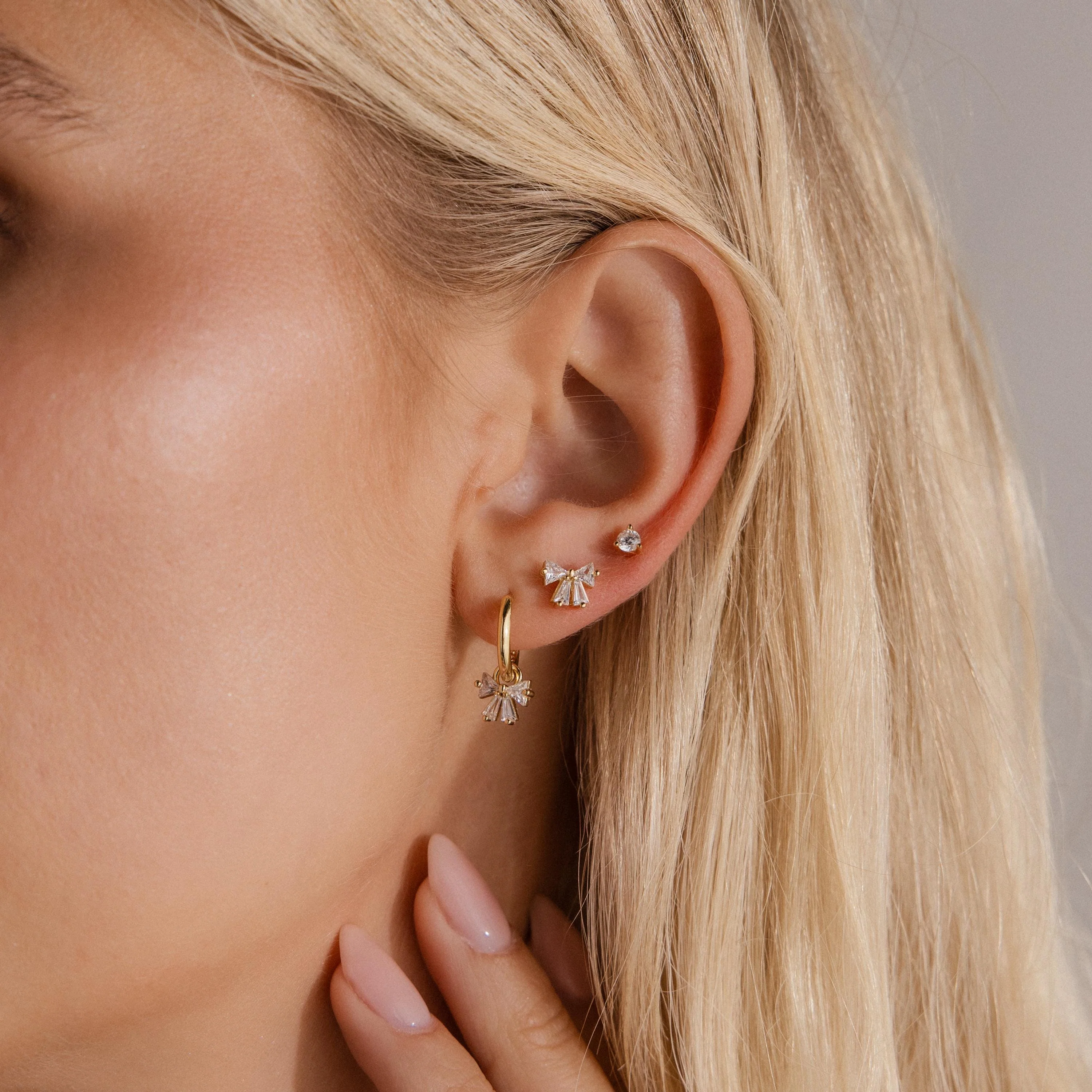 Diamond Bow Studs - Image 8