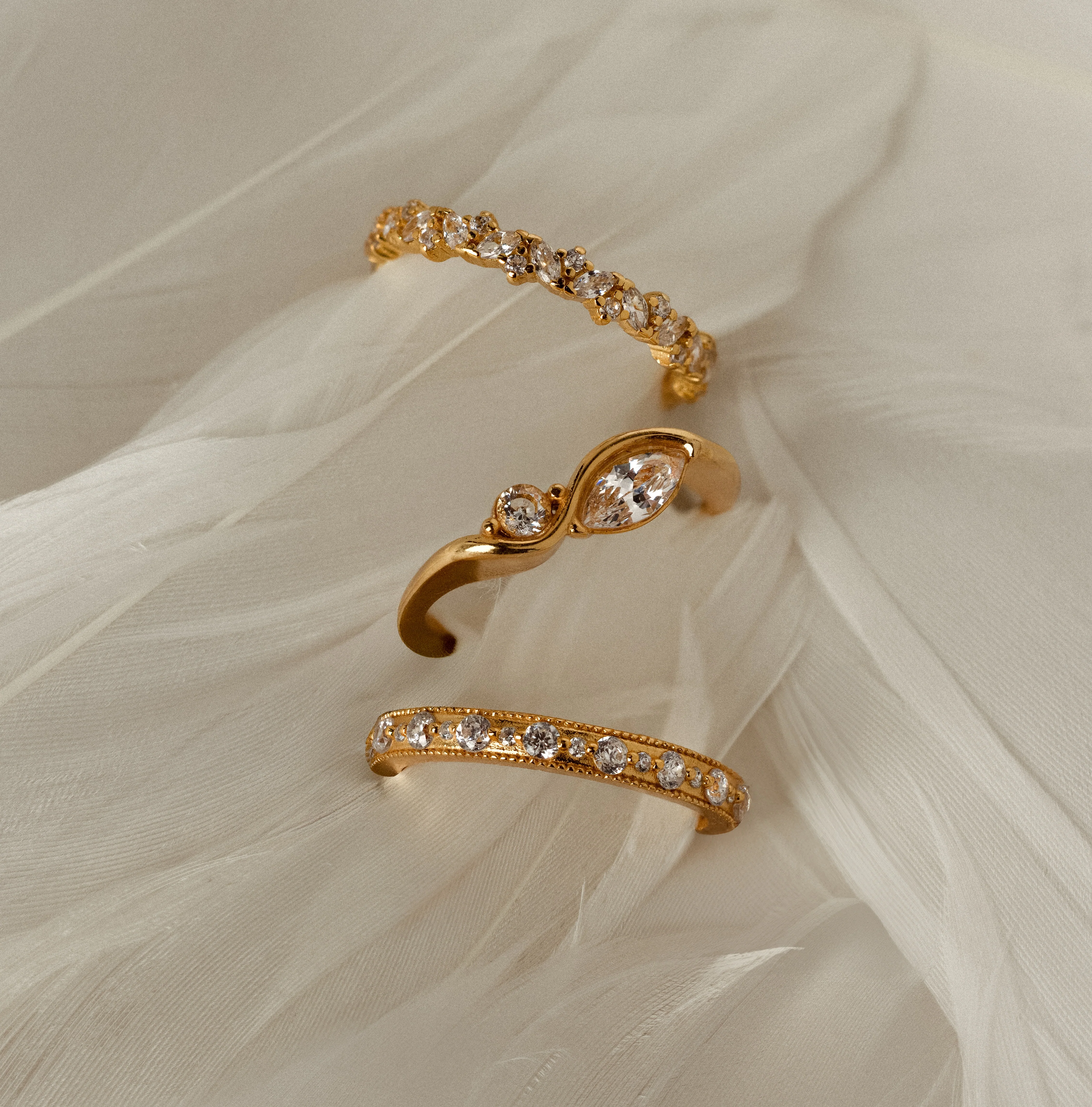 Diamond Cluster Eternity Ring - Image 7