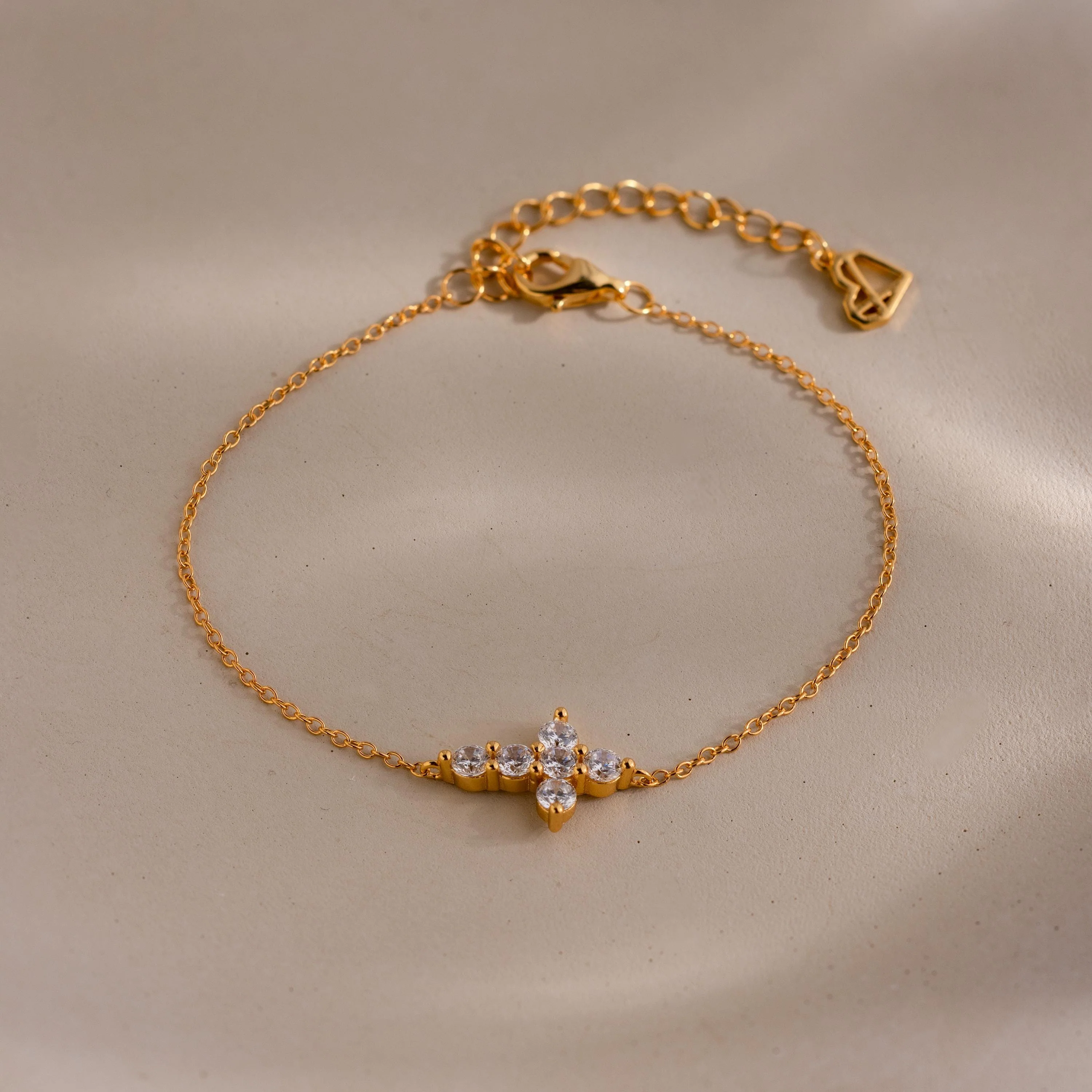 Diamond Cross Bracelet