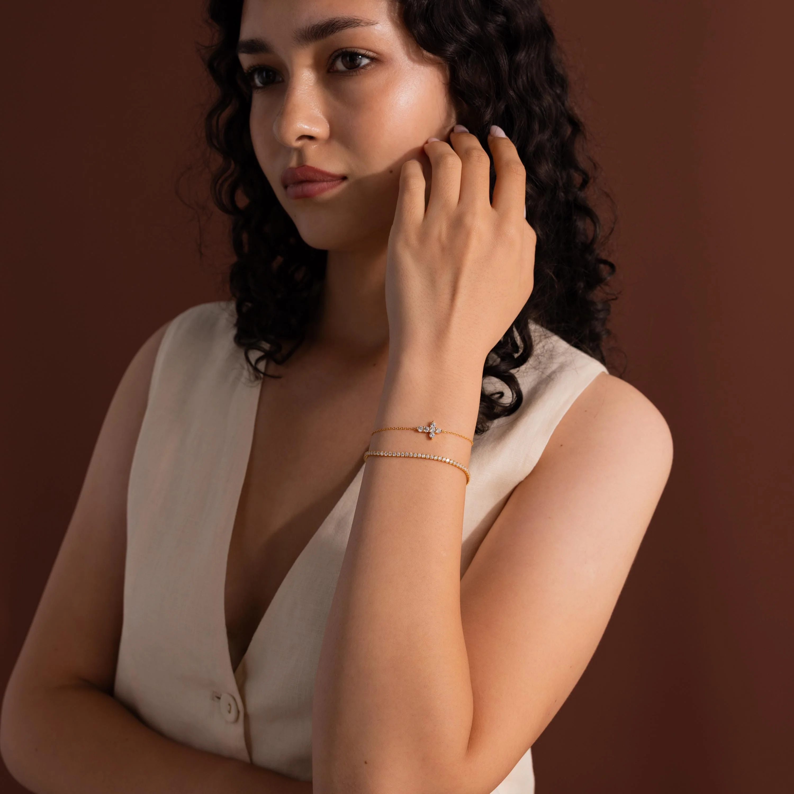Diamond Cross Bracelet - Image 6