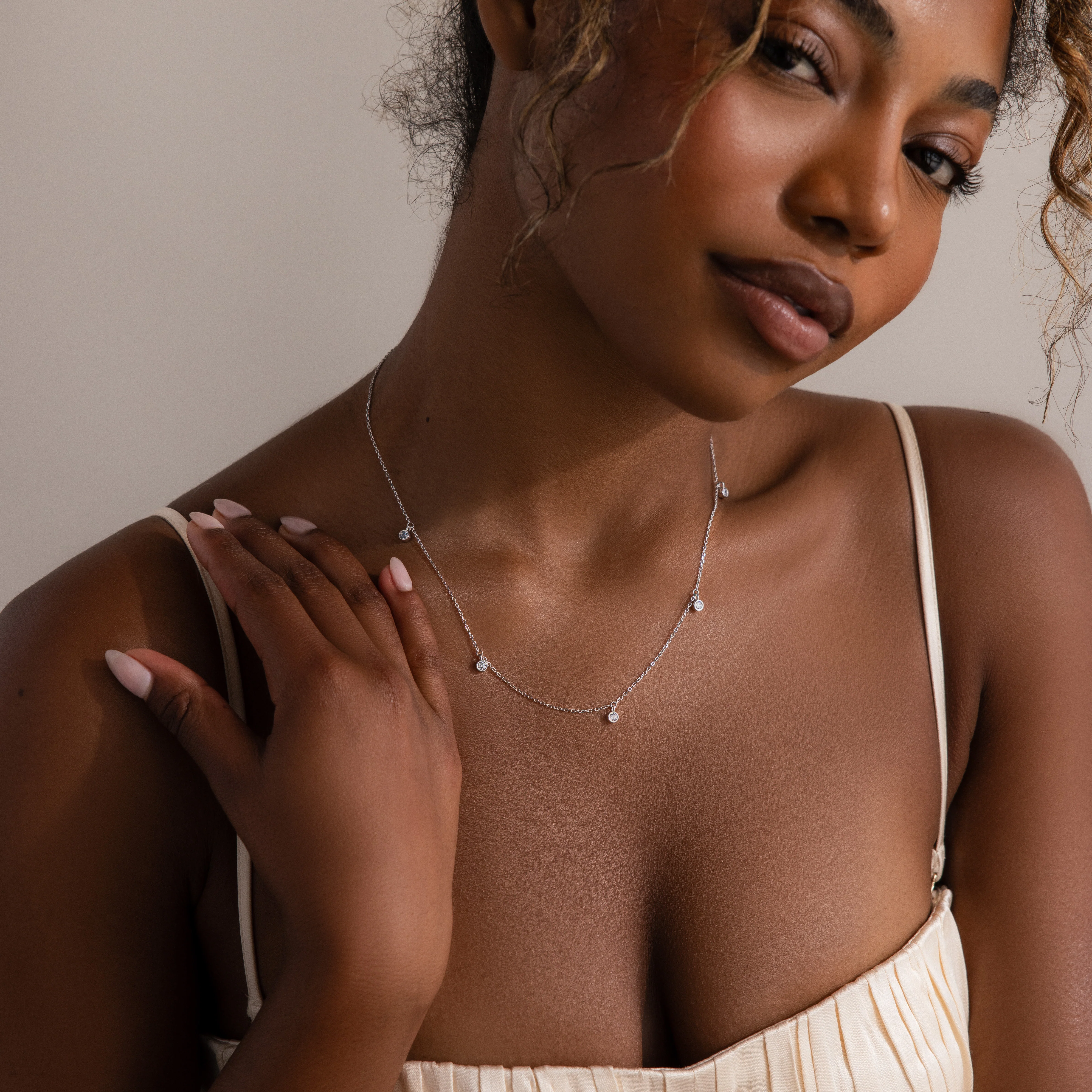 Diamond Station Necklace - Image 7