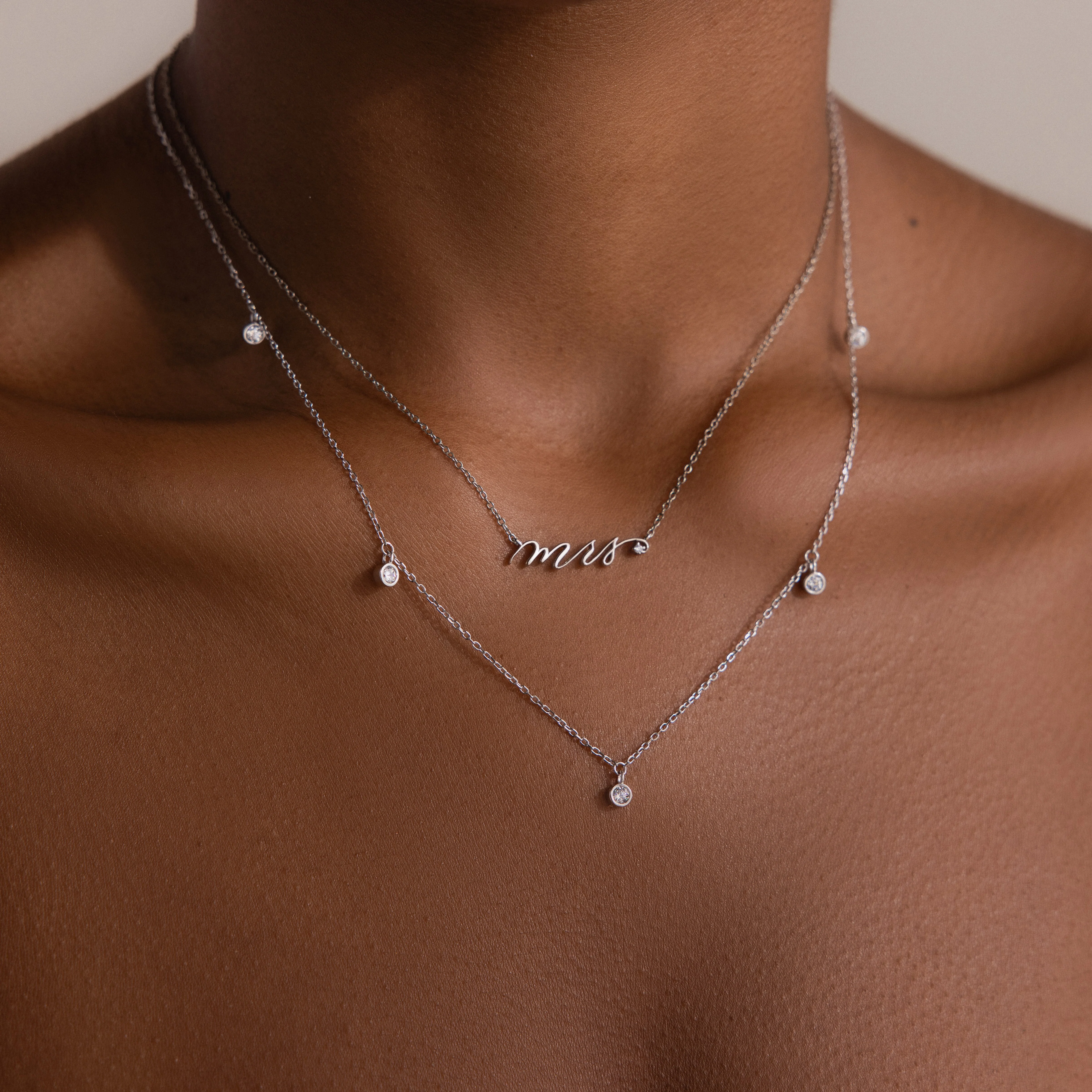 Diamond Station Necklace - Image 8