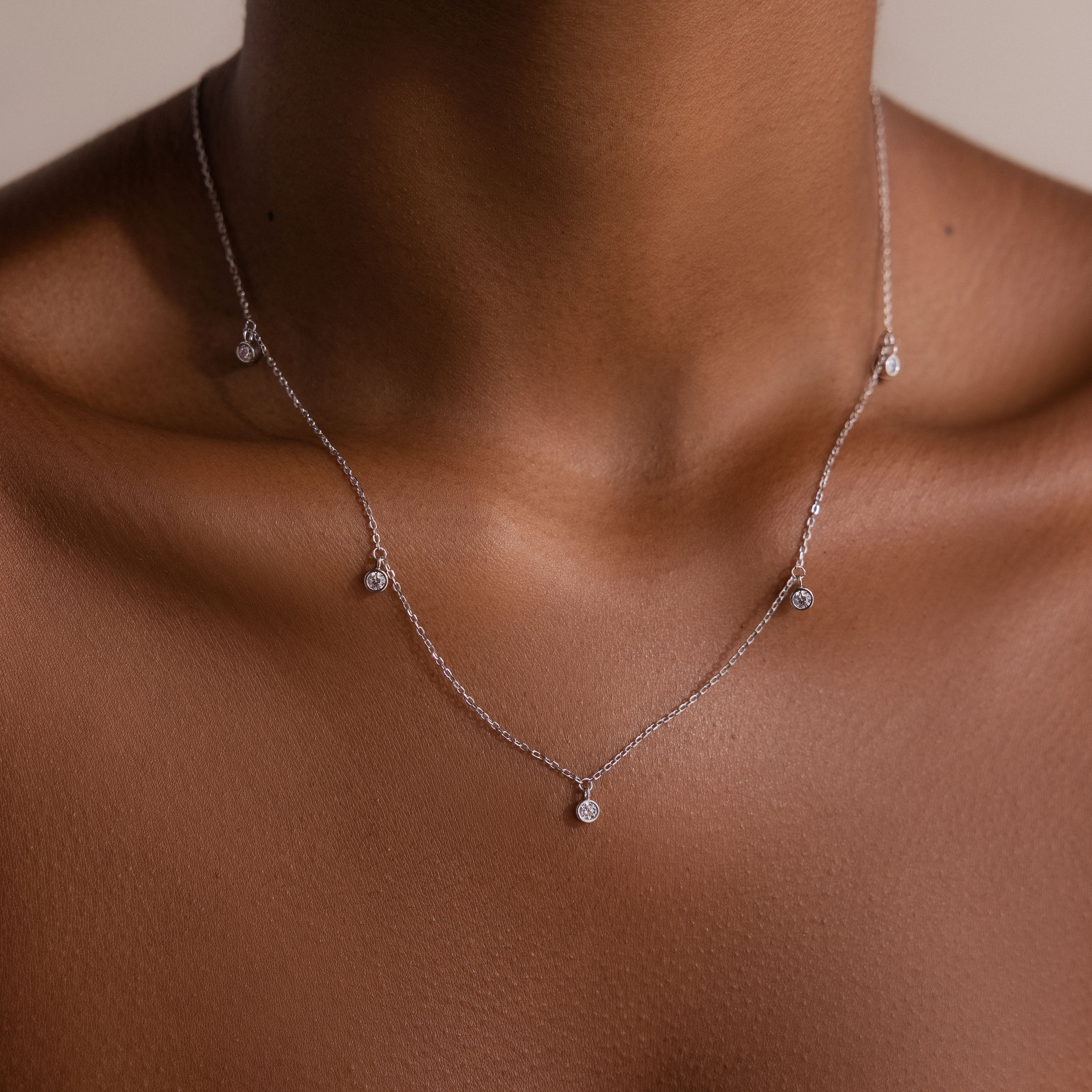 Diamond Station Necklace - Image 3