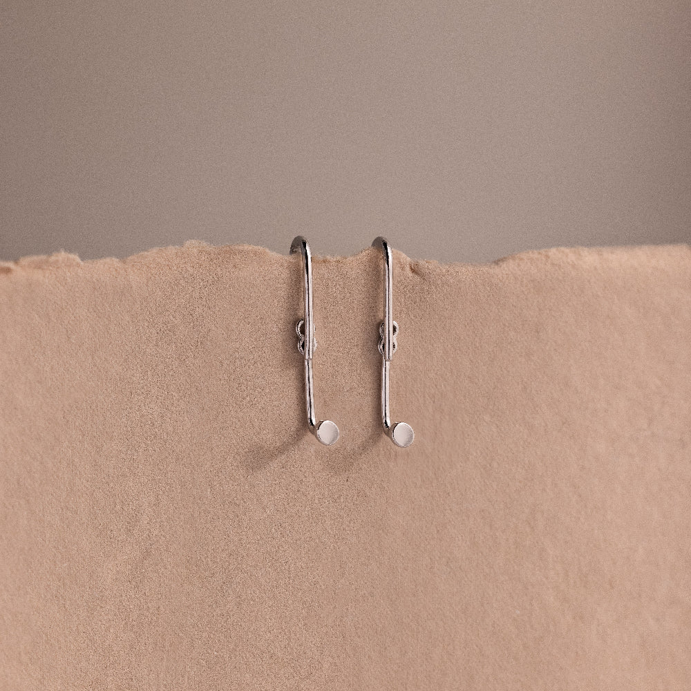 Dot Ear Jackets in Silver - Image 4