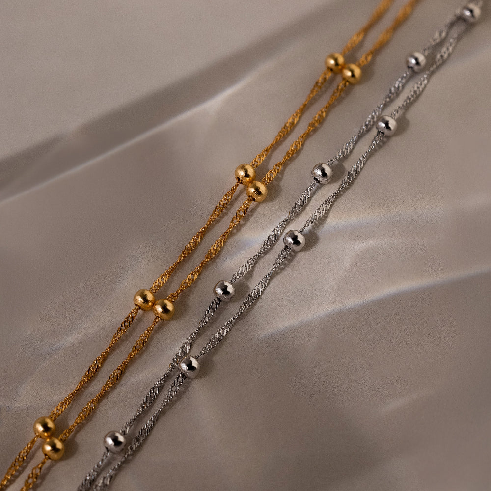 Duo Bead Chain Bracelet - Image 3