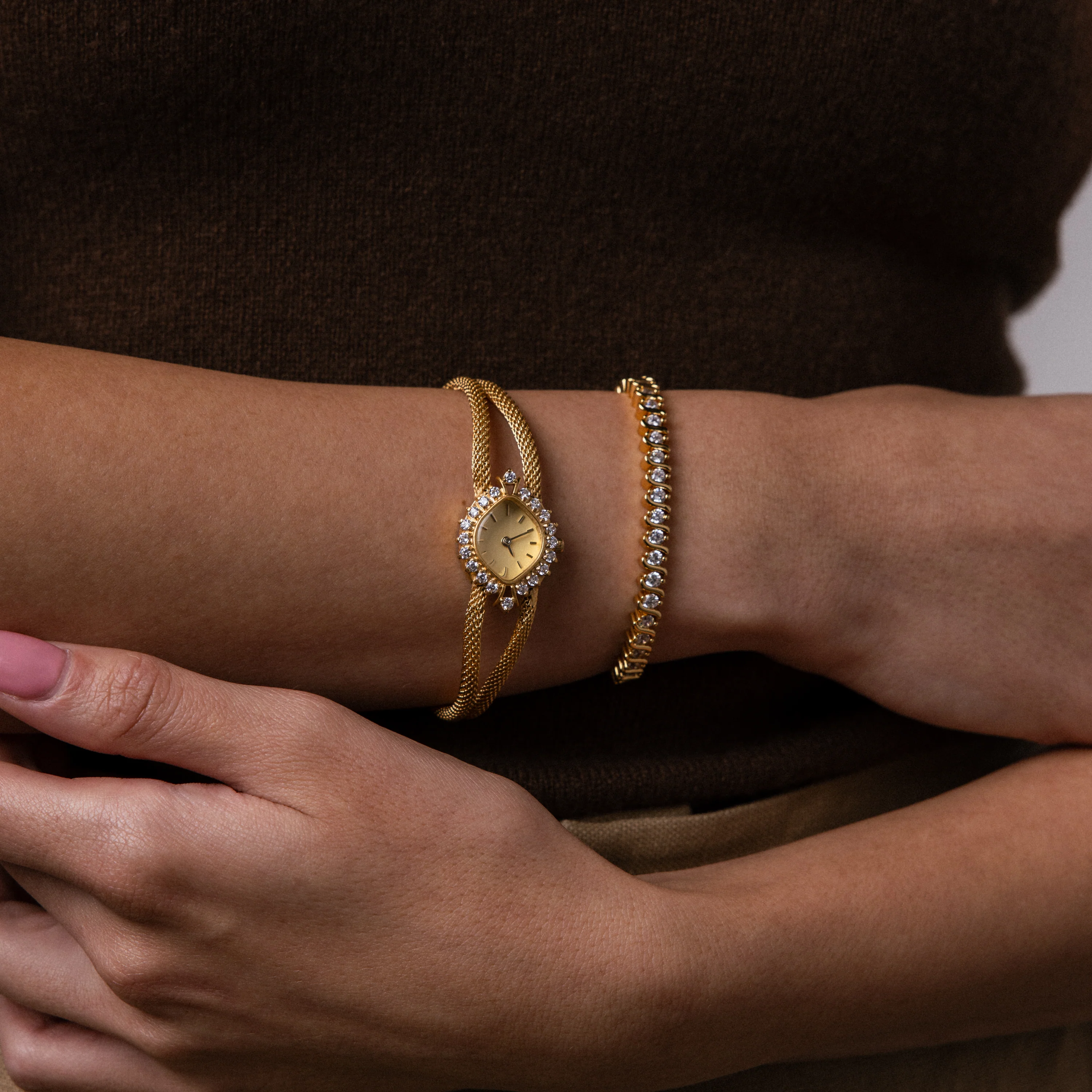 Duo Chain Gemstone Timepiece - Image 7