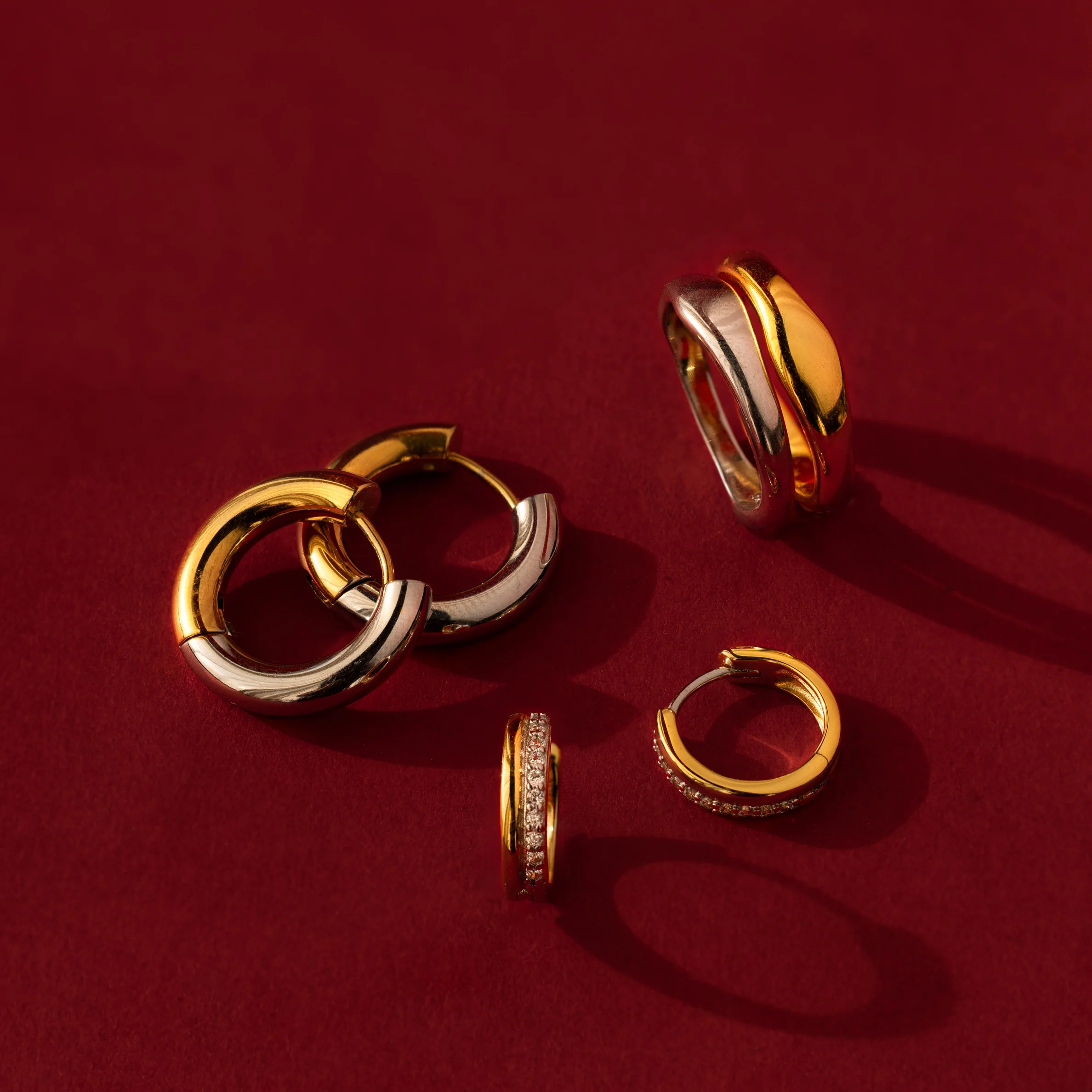 Duo Form Ring Set in Silver - Image 8