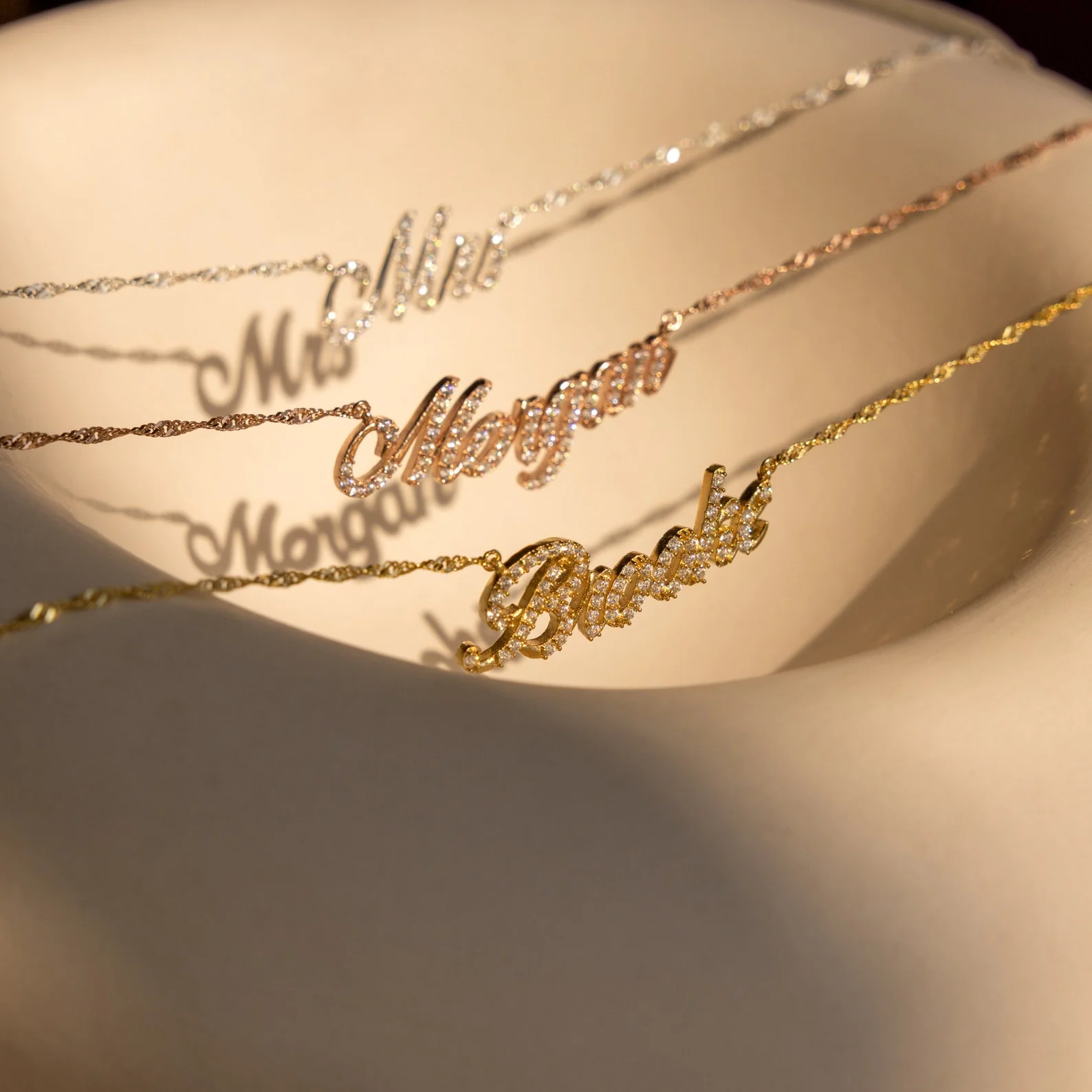 Elegant Pave Name Necklace - Image 6