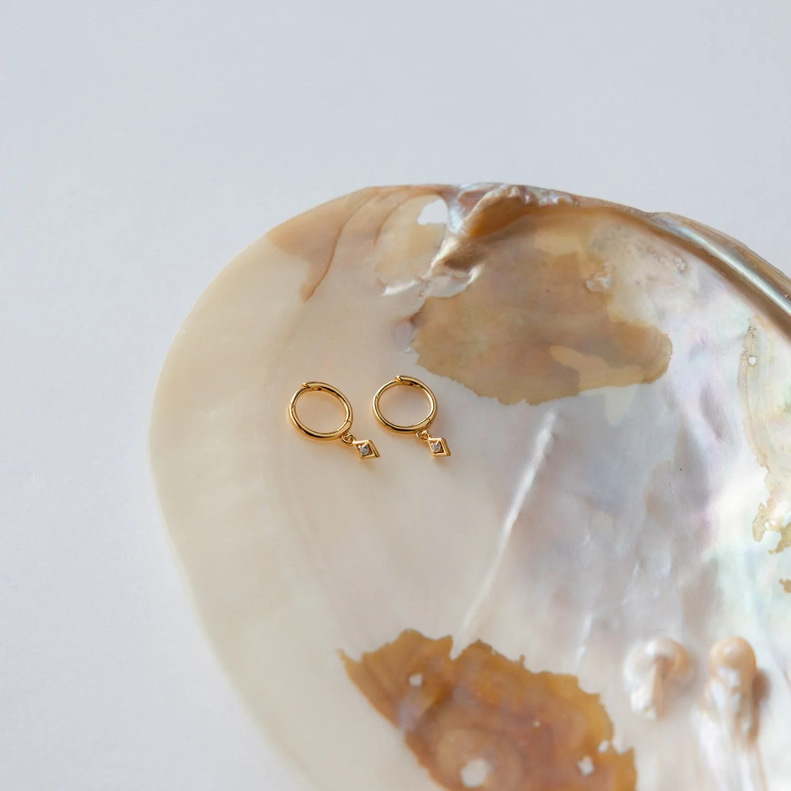 Ericka Diamond Huggies in 18K Gold - Image 4