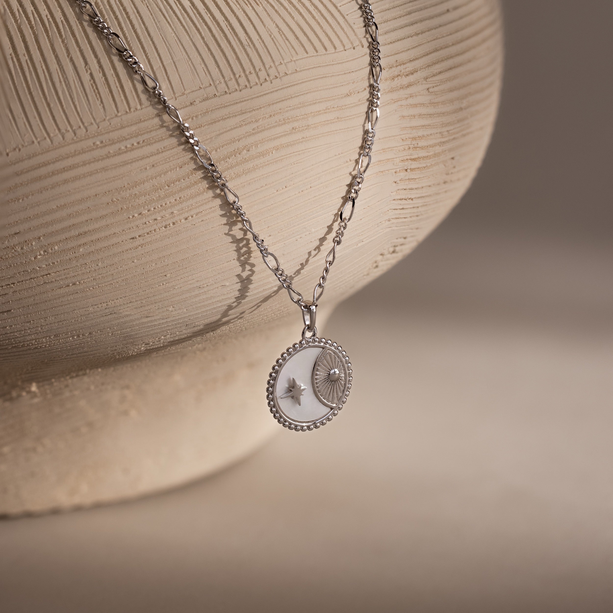 Gabi Coin Necklace in Silver