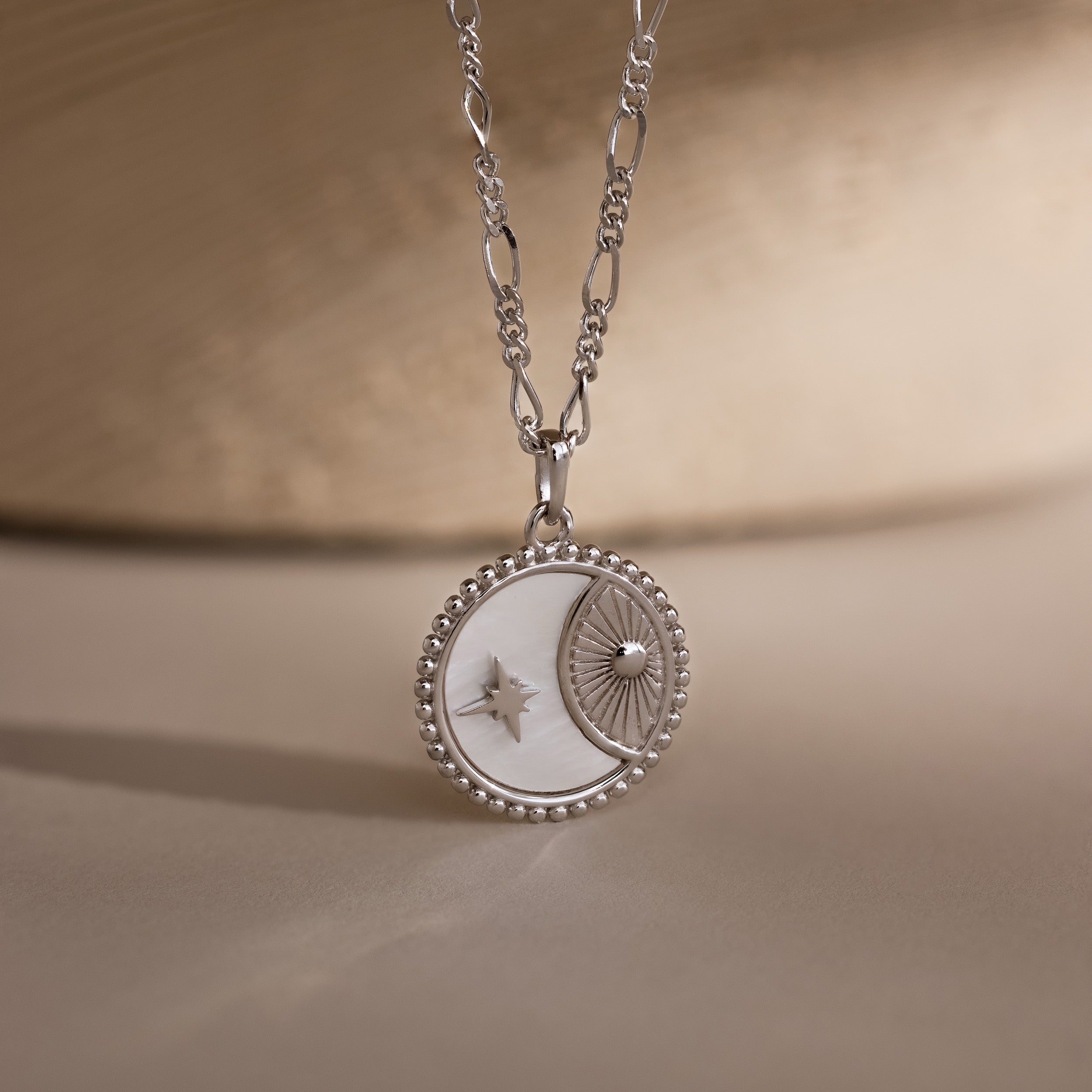 Gabi Coin Necklace in Silver - Image 3