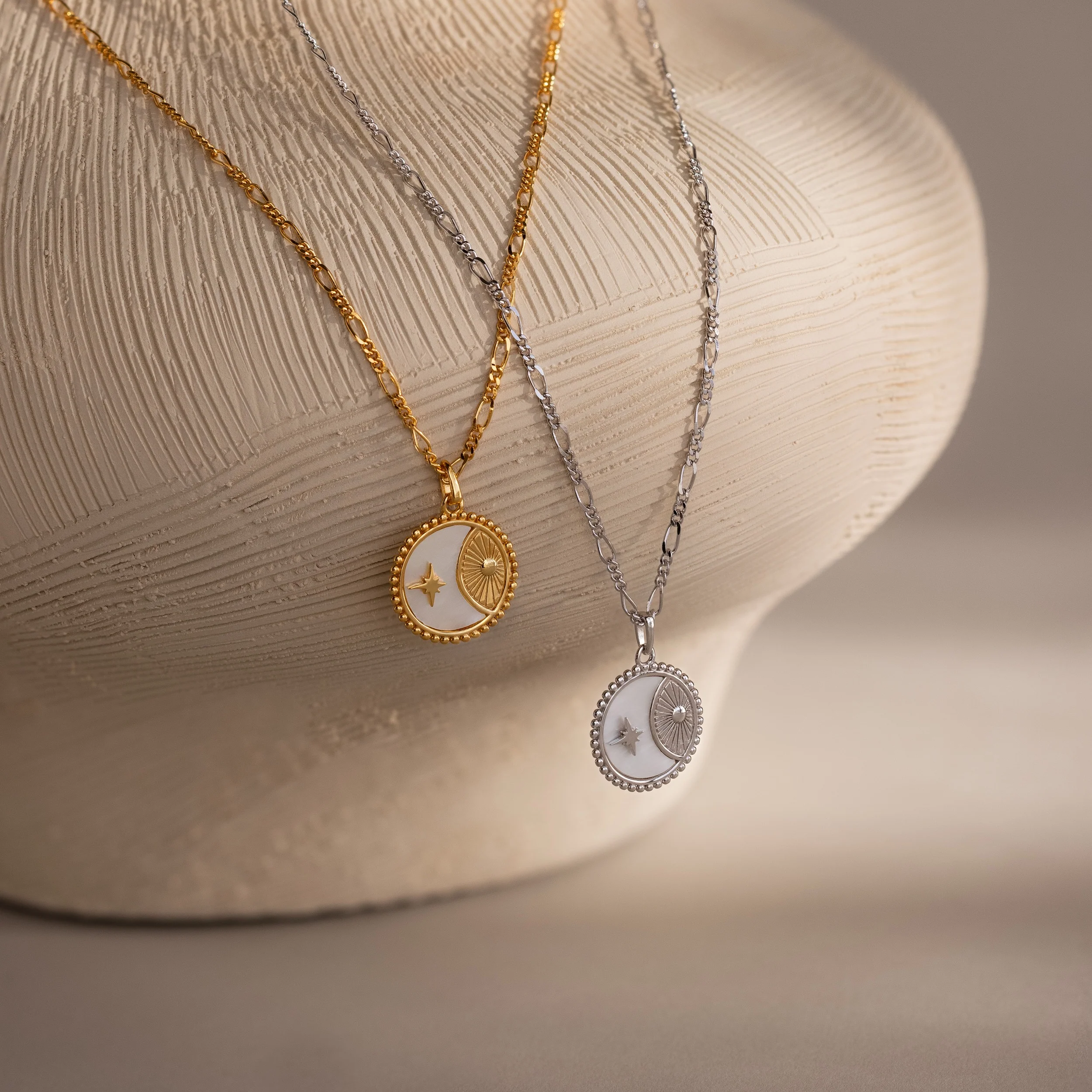Gabi Coin Necklace in Silver - Image 6